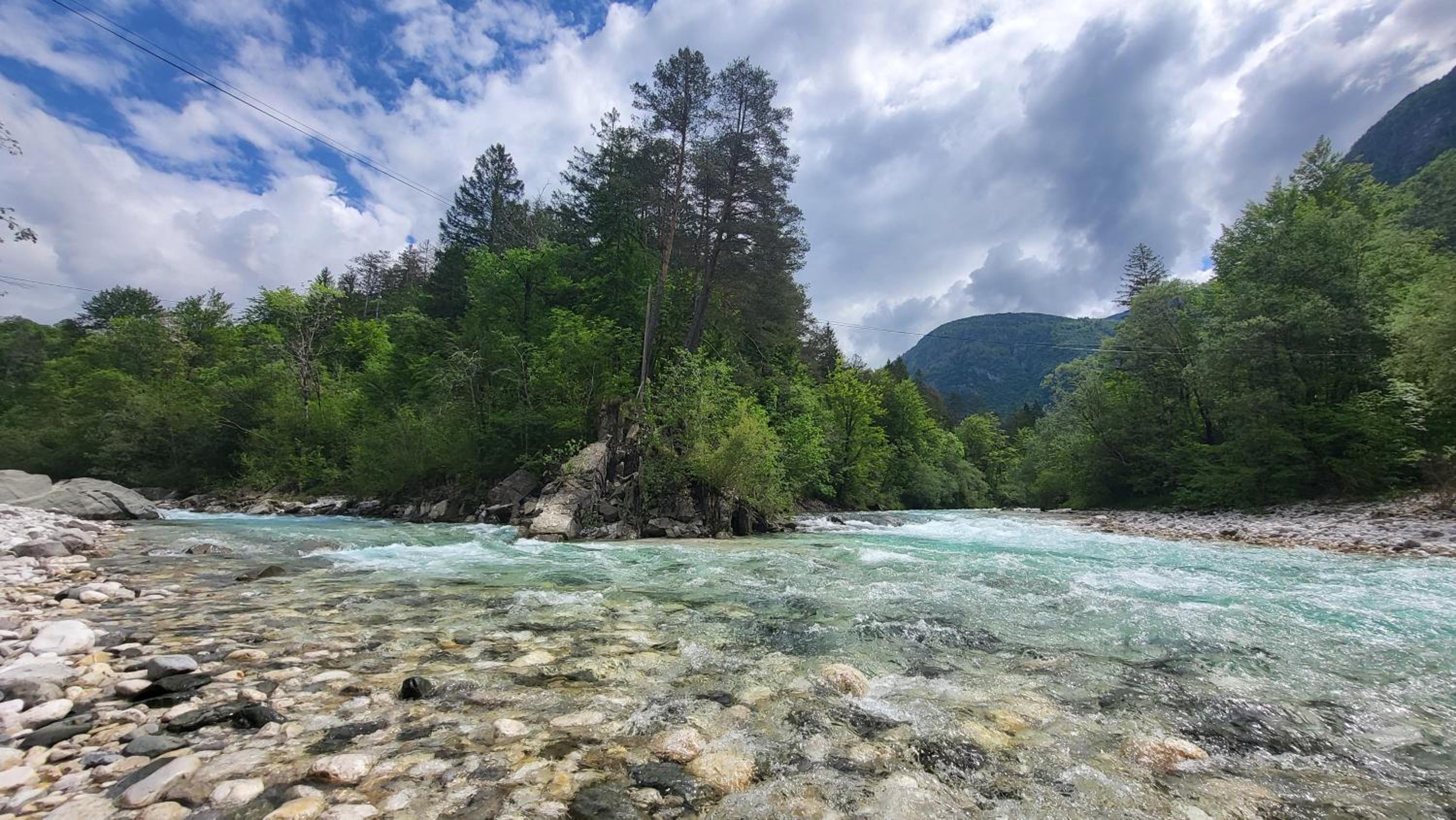 Apartment Luka at Soča & Koritnica confluence