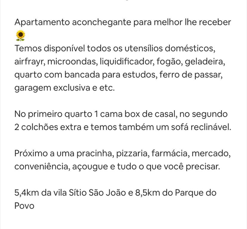 Apartamento completo em Campina Grande