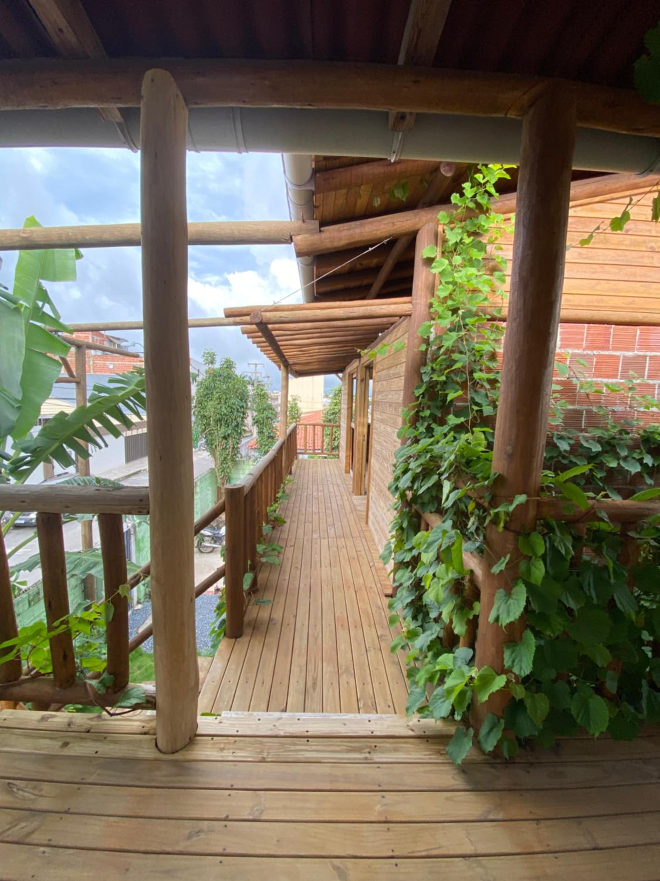 Casa agradável com pátio