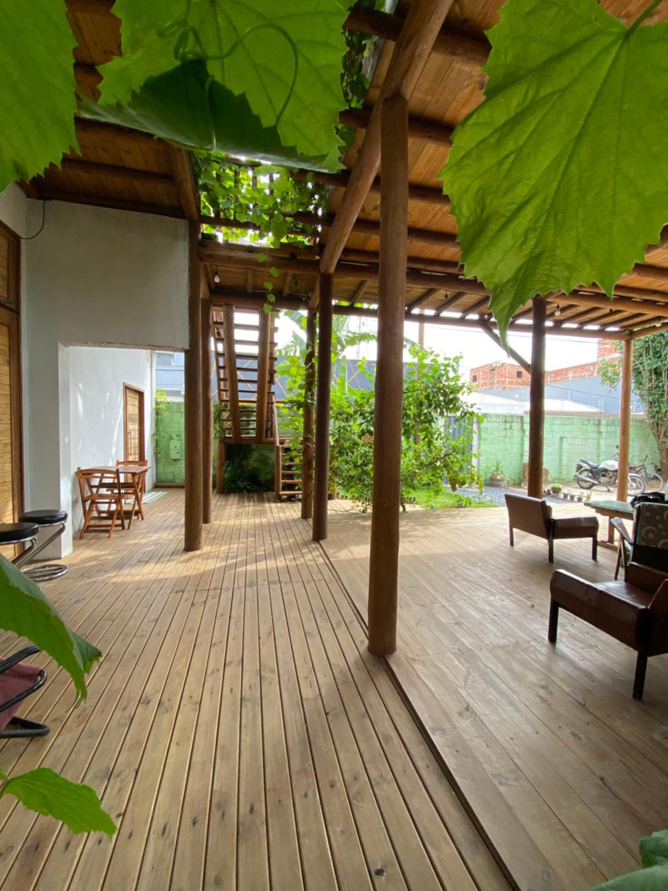 Casa agradável com pátio