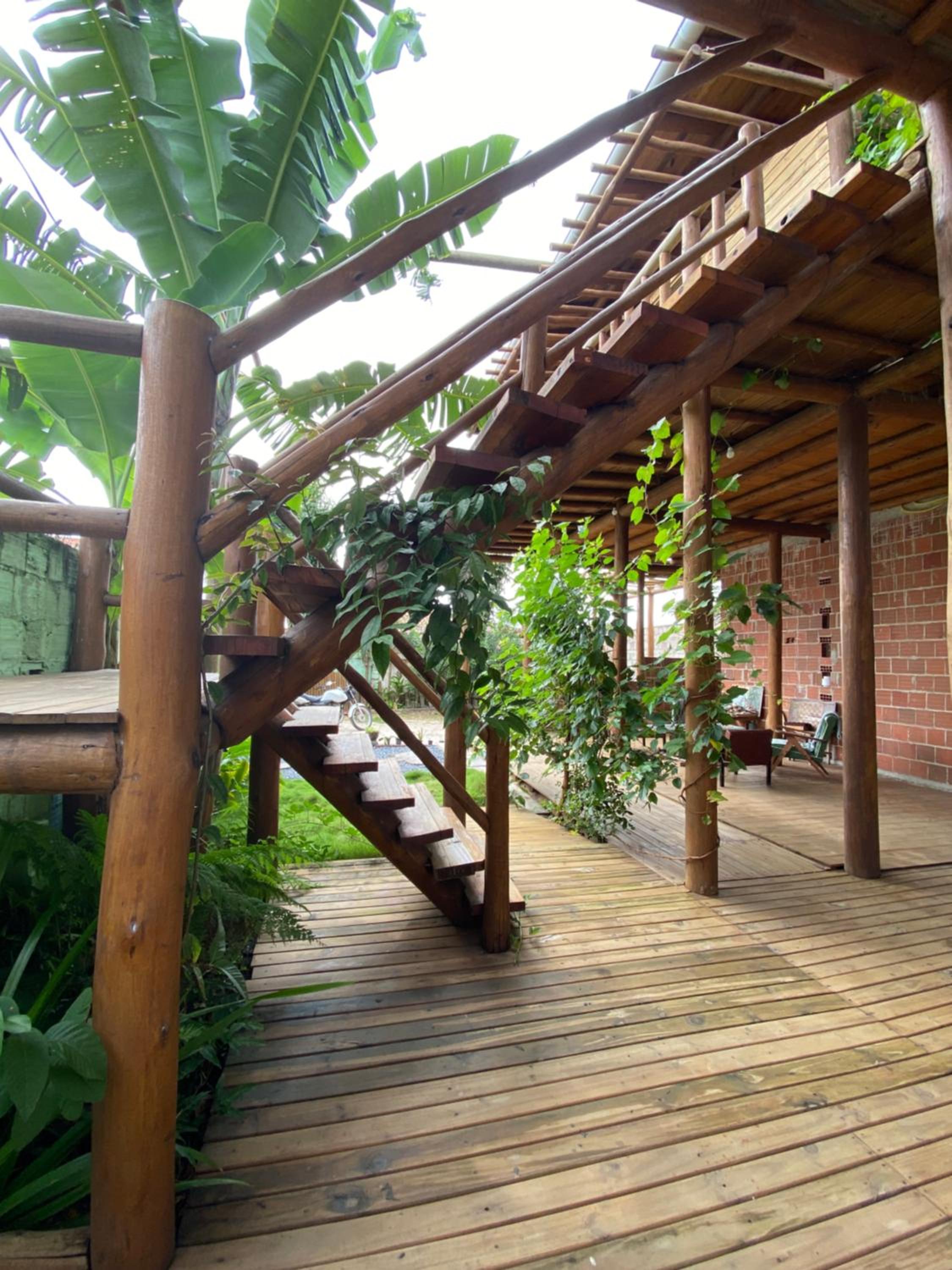 Casa agradável com pátio