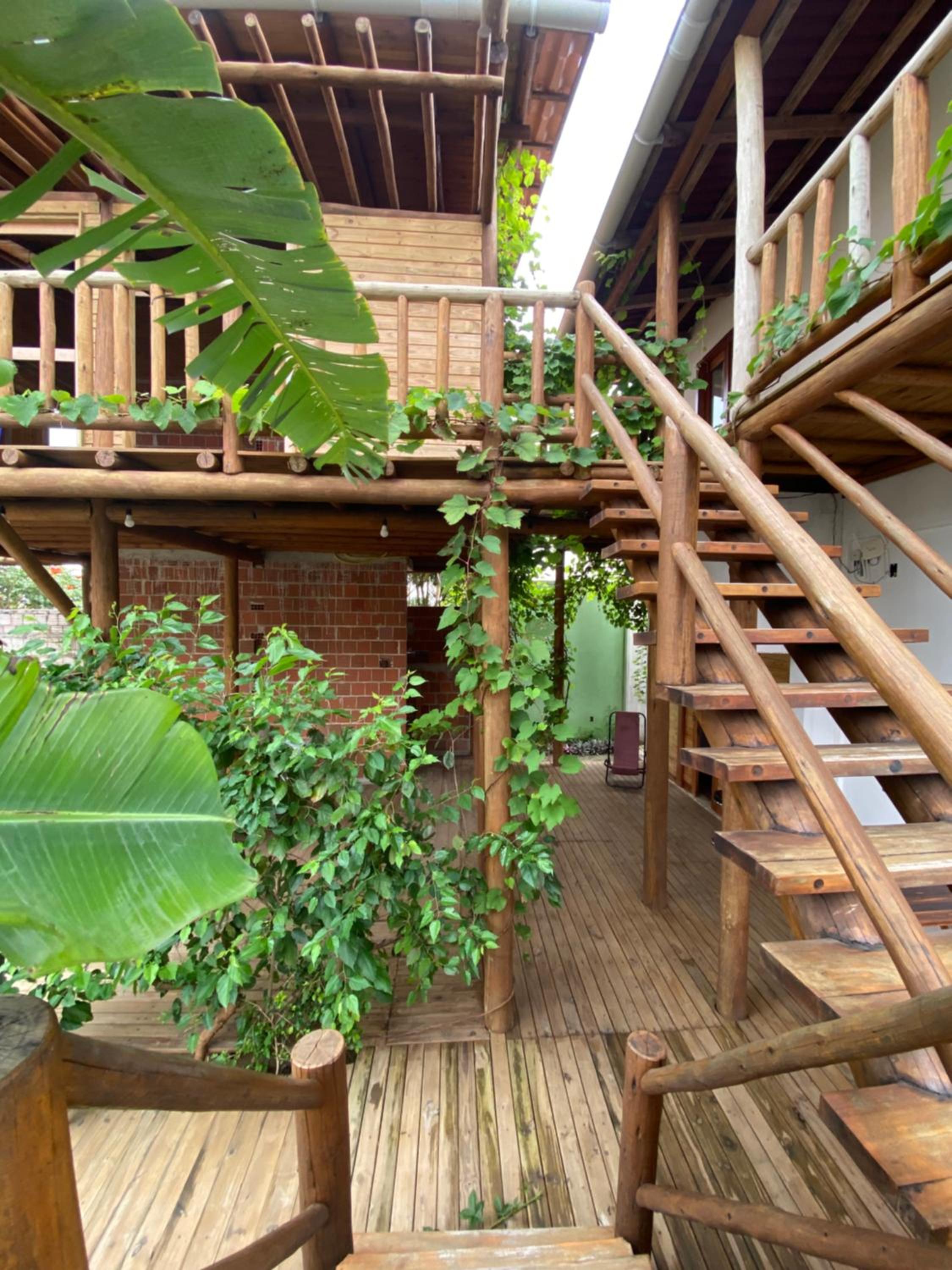 Casa agradável com pátio