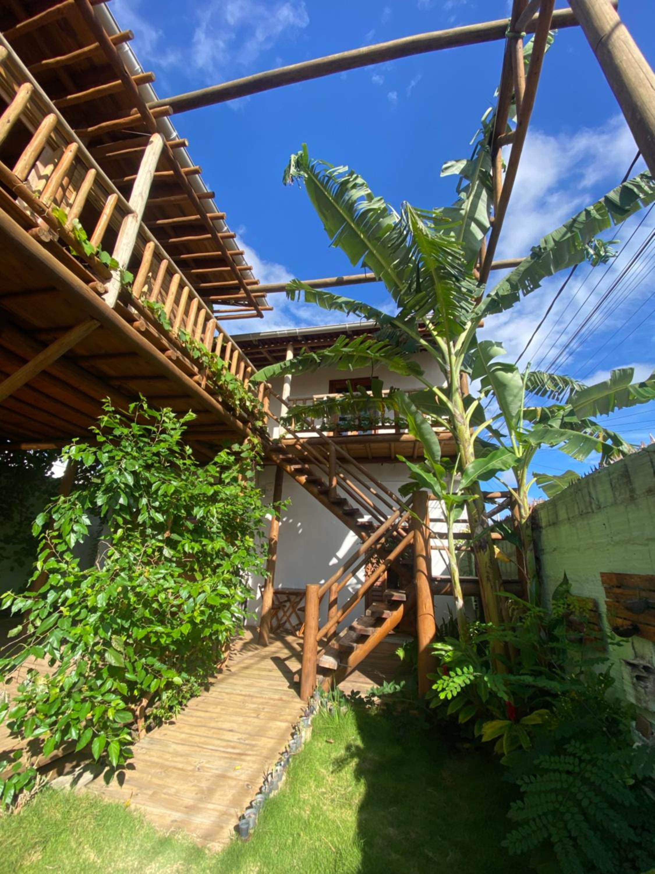 Casa agradável com pátio