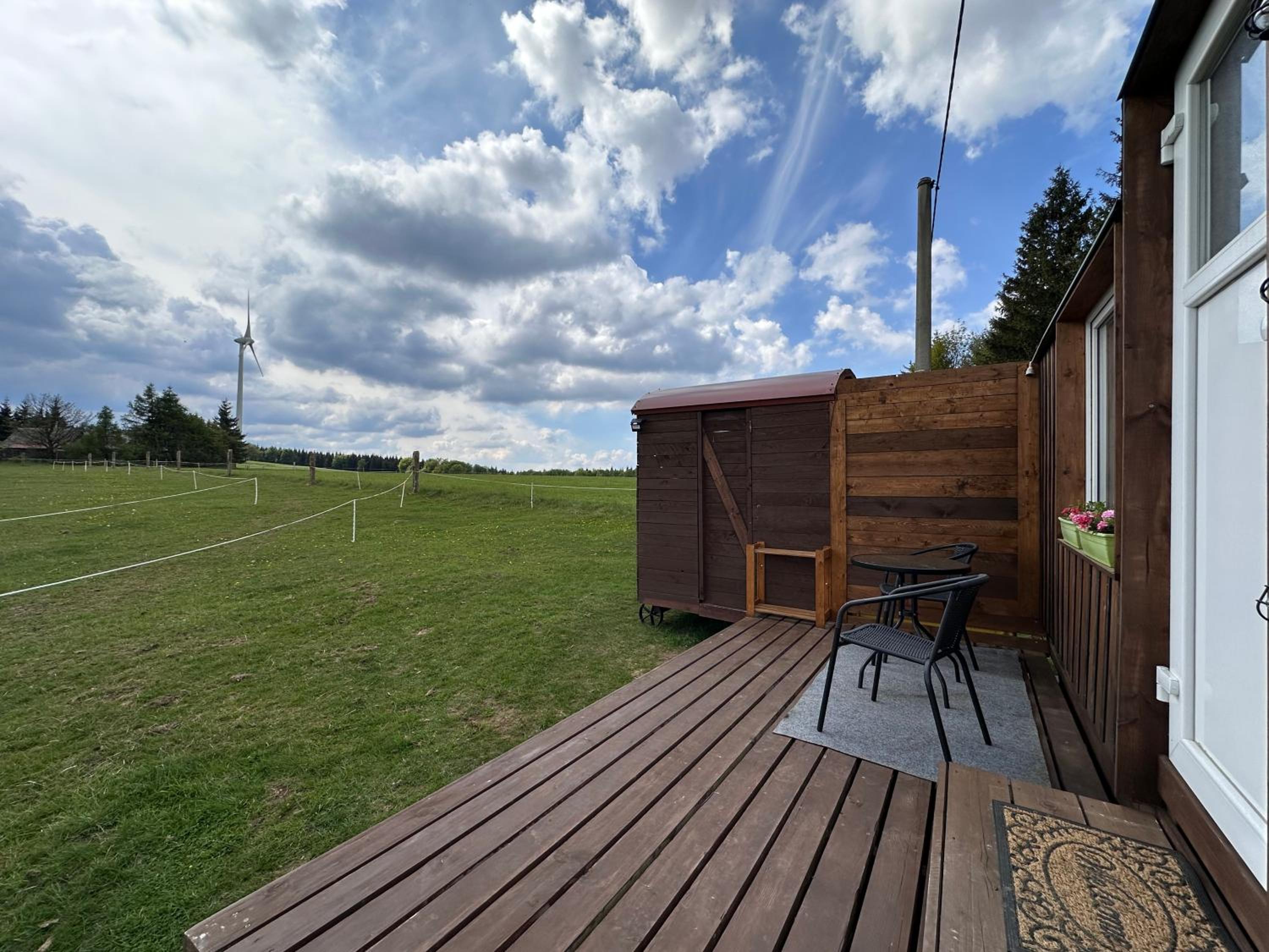 Horská maringotka na farmě