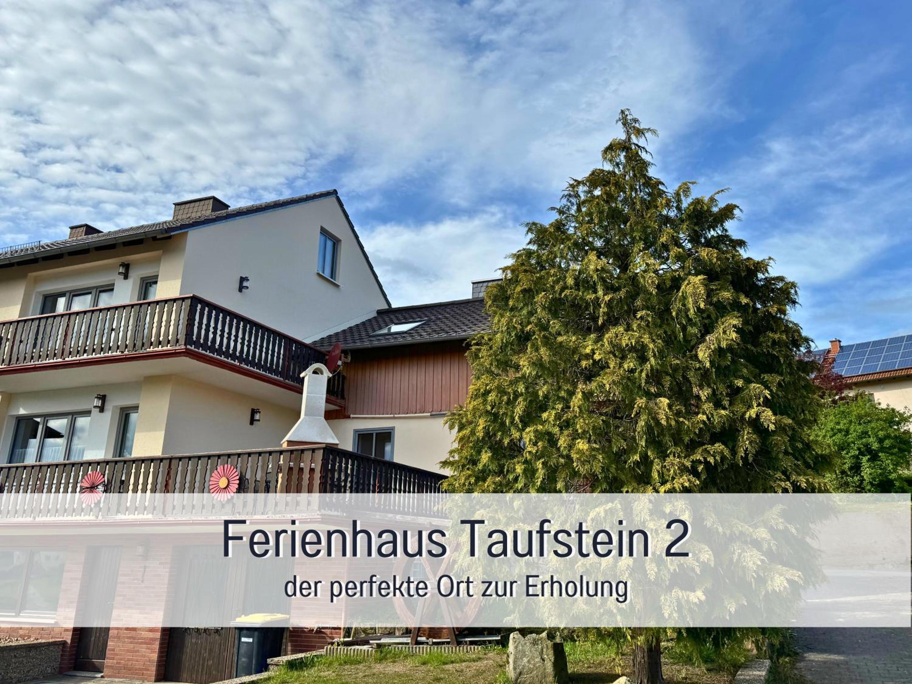 Ferienhaus Taufstein II - 3 Schlafzimmer - Garten -Spielzimmer & Terrasse mit Grill - bis 7 Gäste