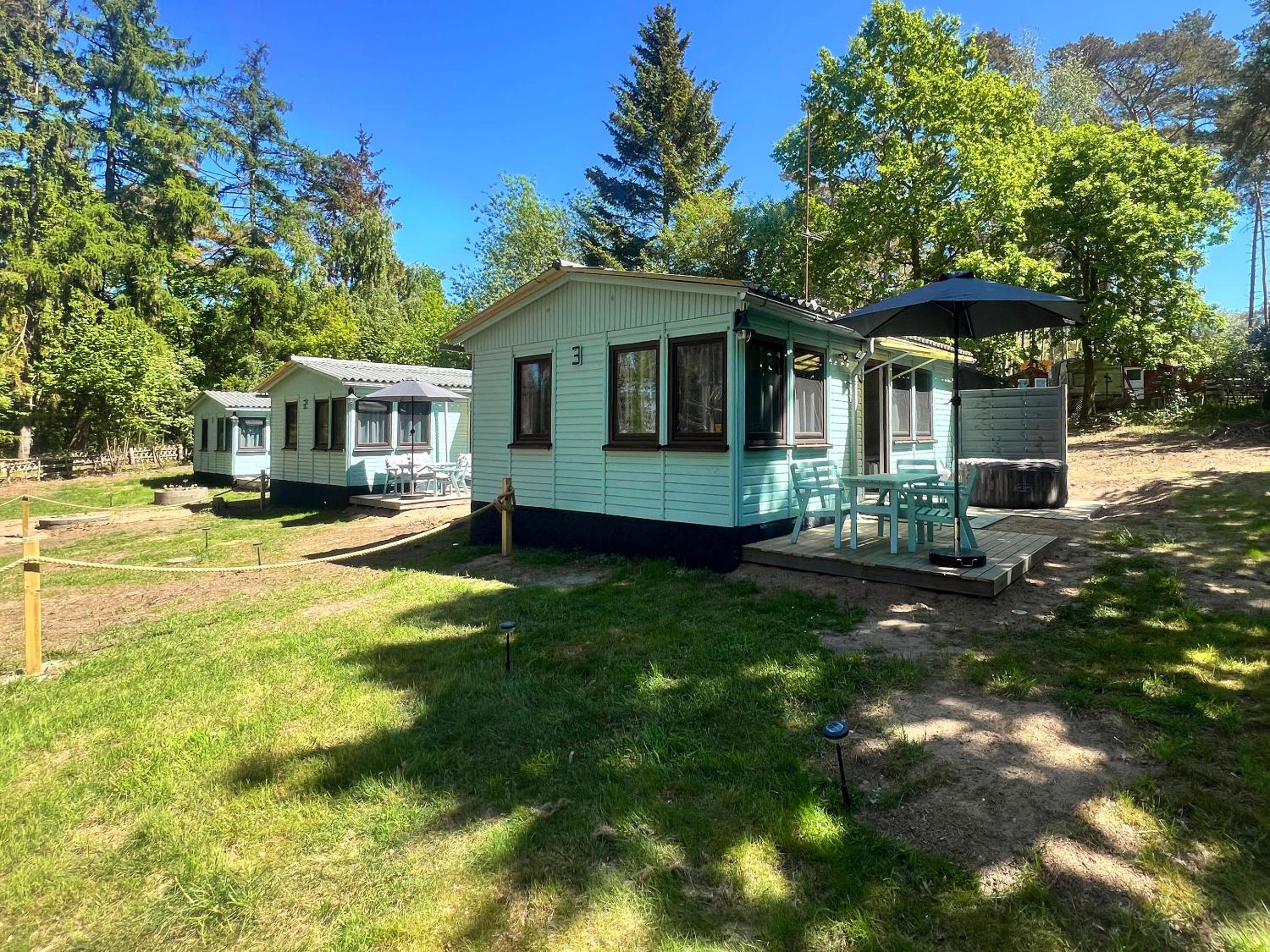 Ferienhäuser Insel Usedom Waldhaus 3 mit Whirlpool - Direkt am Achterwasser