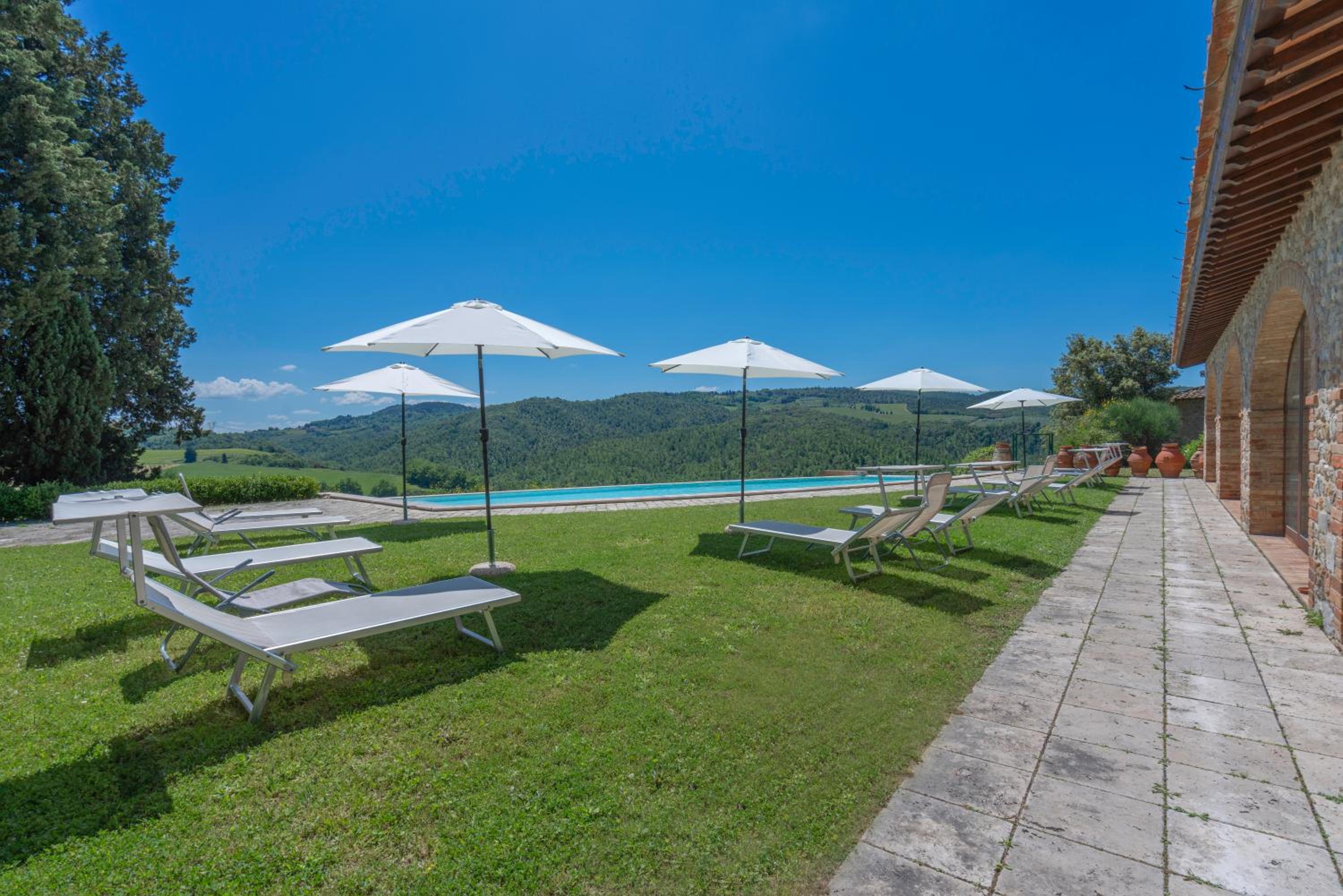 Villa Montecarulli In San Gimignano Private Pool view 3