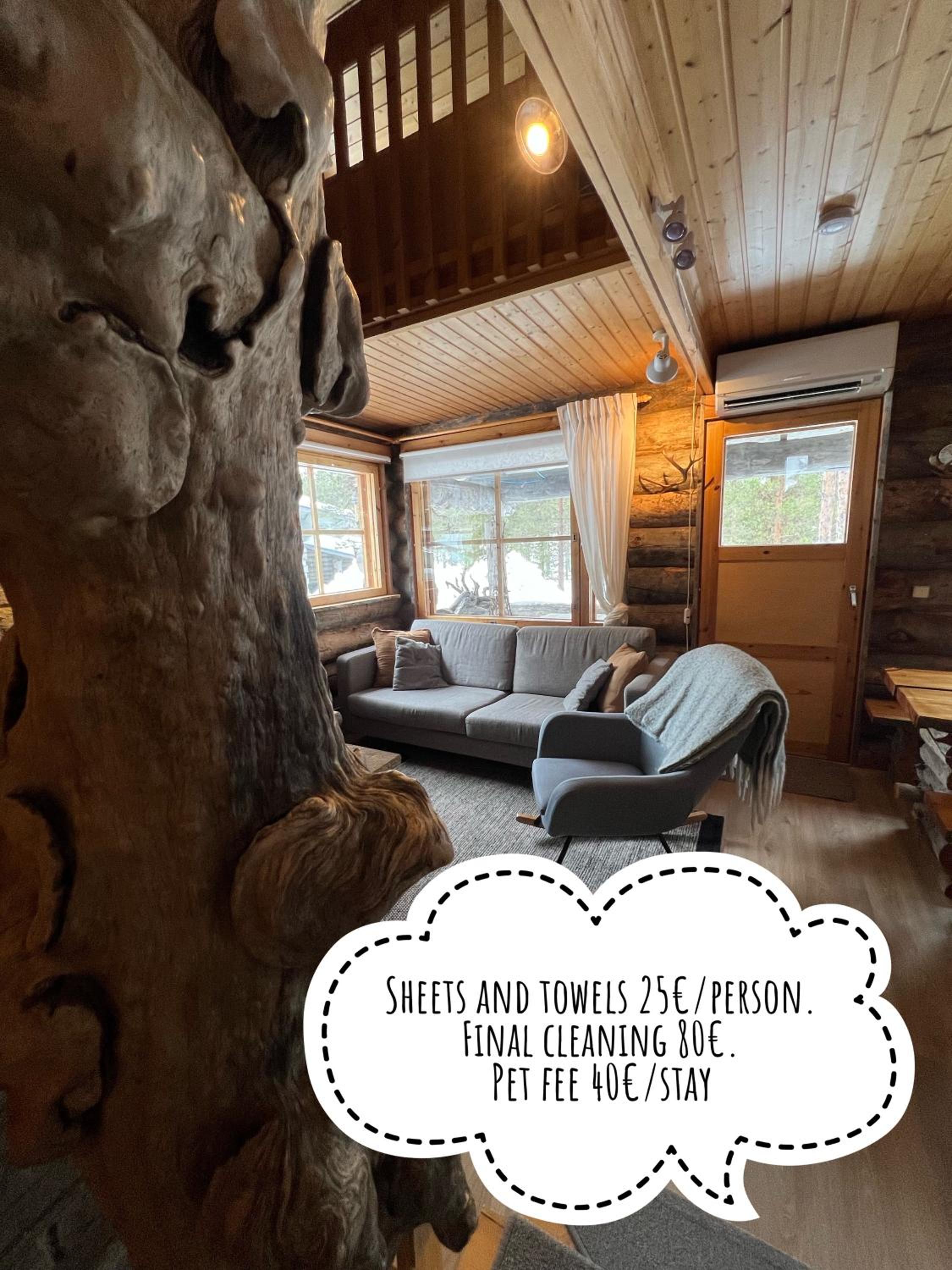 Rauhallinen kelohuoneisto lähellä palveluita, Peacefull Log apartment at Ylläs