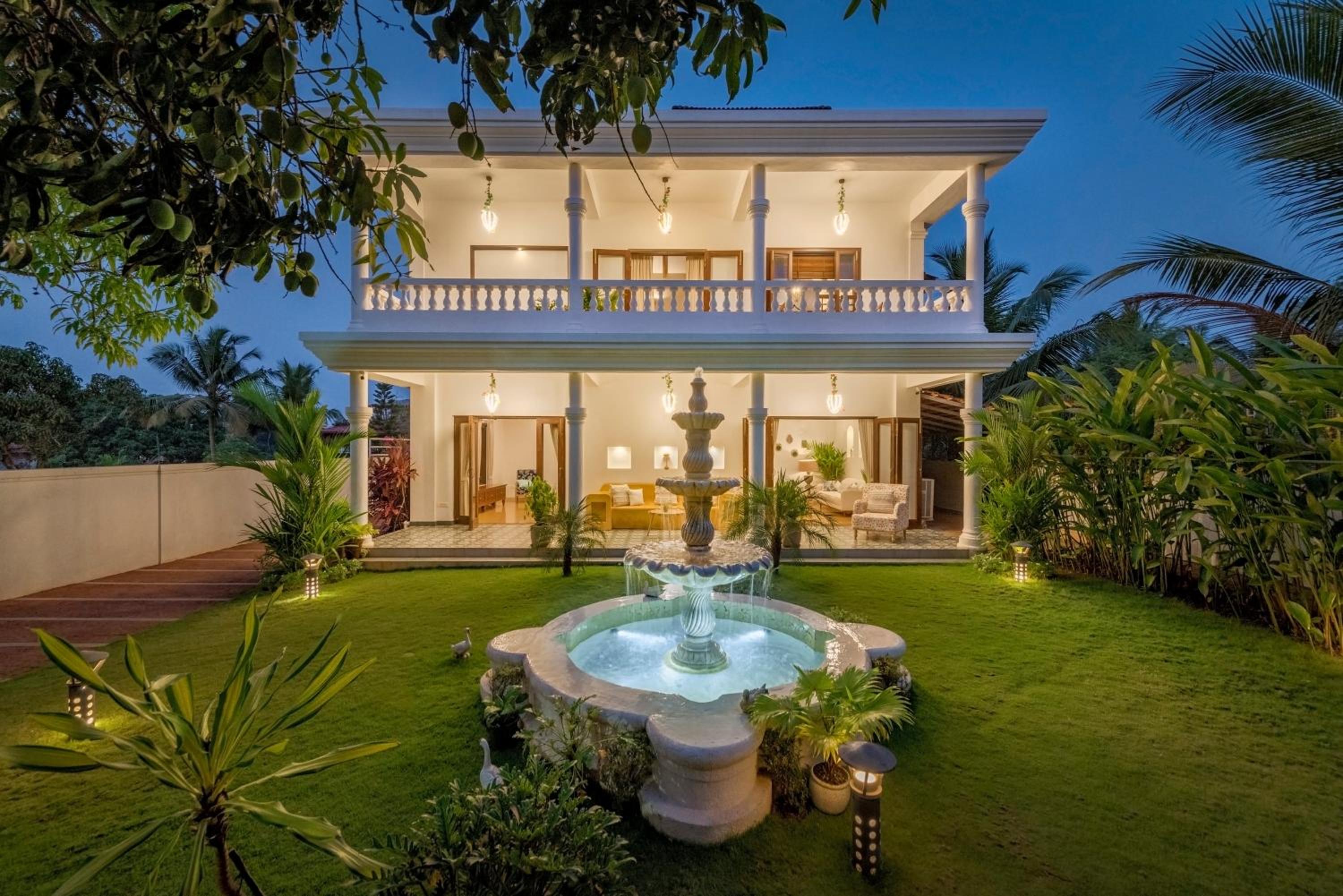 SaffronStays Sweet Mango - 4BR Goan villa with private pool, mango garden, bar gazebo & vibrant interiors near beaches