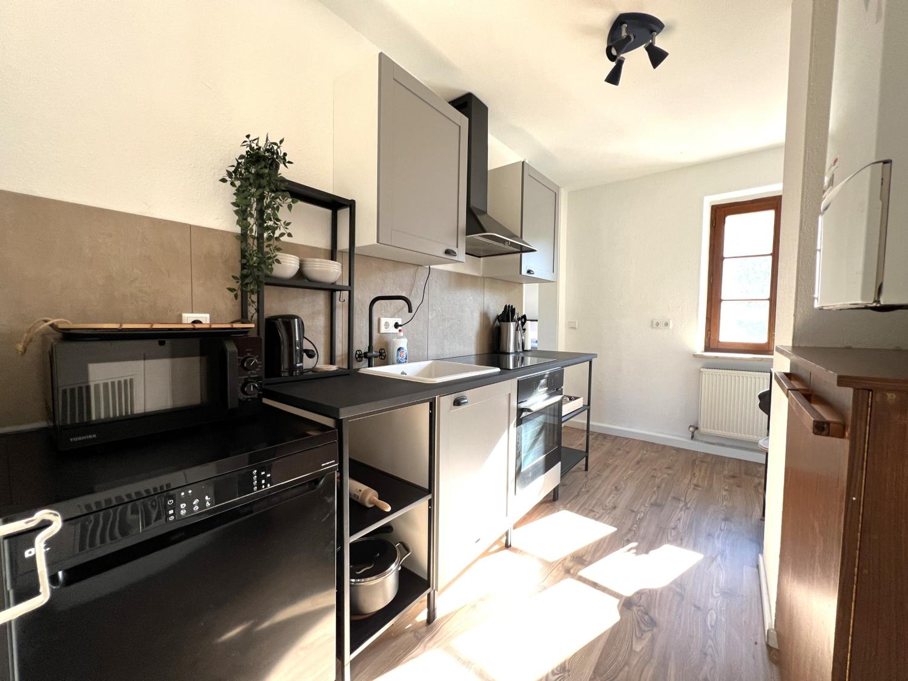 Ferienwohnung Gunzenhausen, Innenstadt, Dachterrasse, Stellplatz