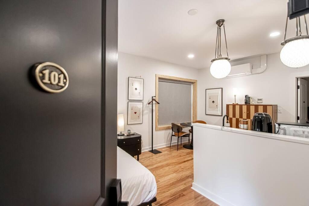 Steps to Bathhouses, Historic Studio, KING BED, Room # 101 view 2