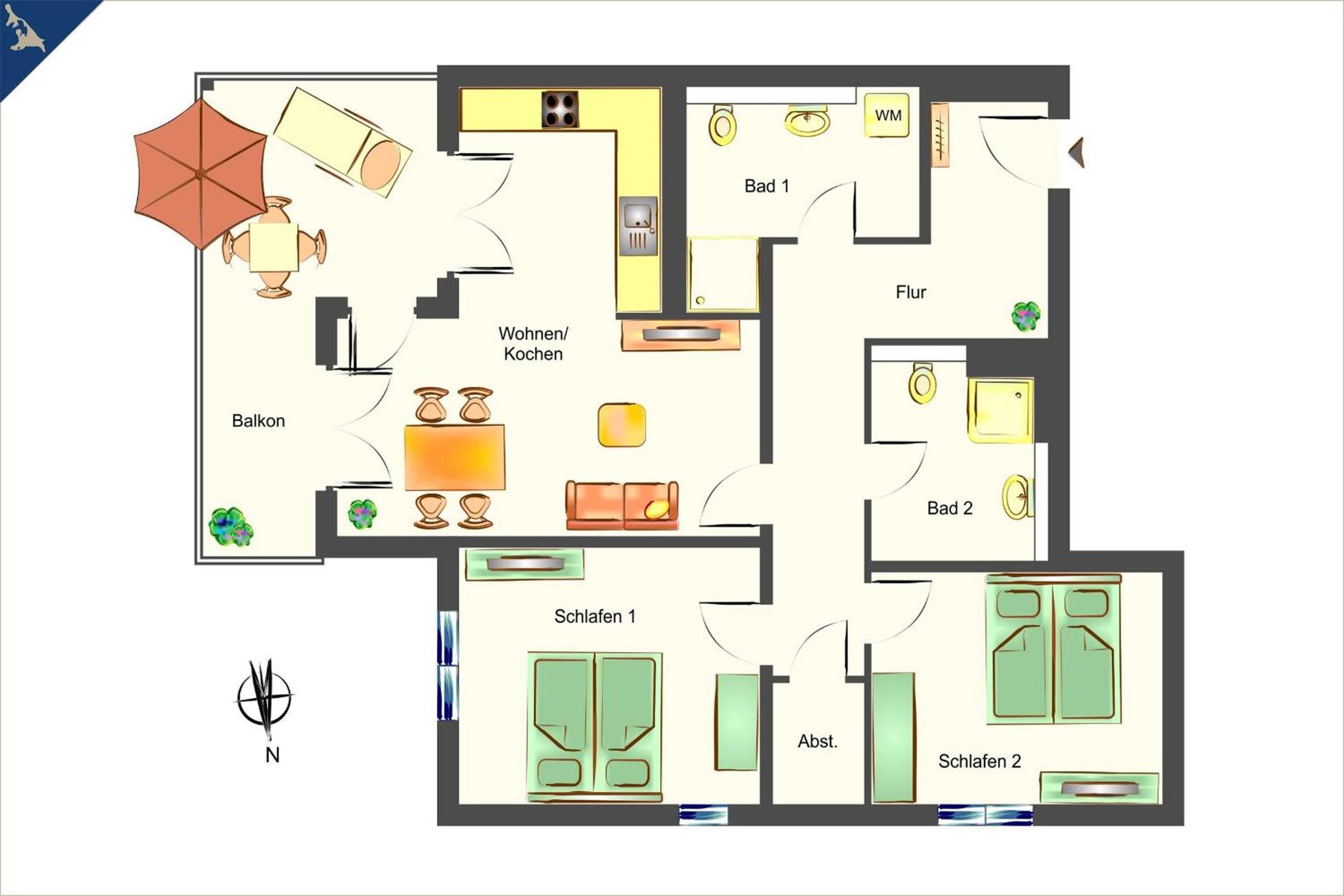 An der Haffküste Ferienwohnung Heimat Hafen