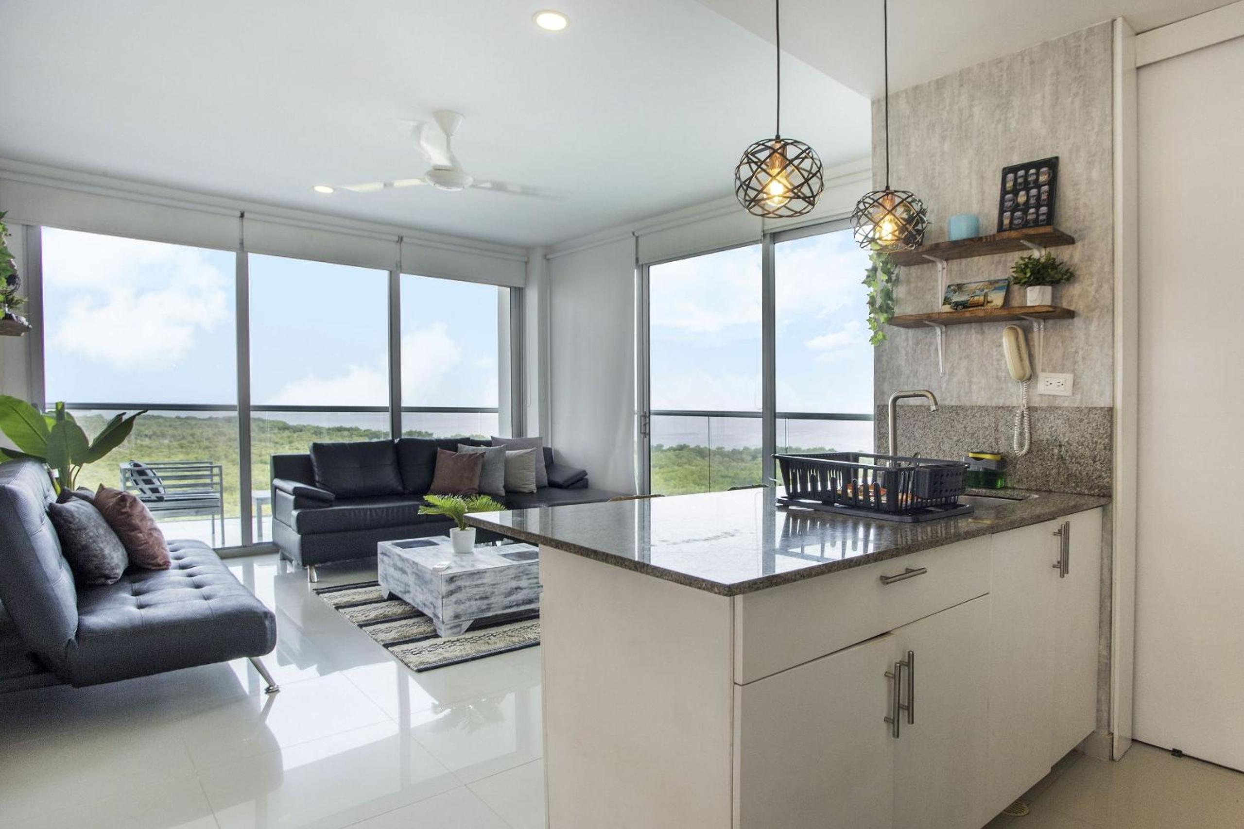 Oceanfront condominium with direct access to the beach.