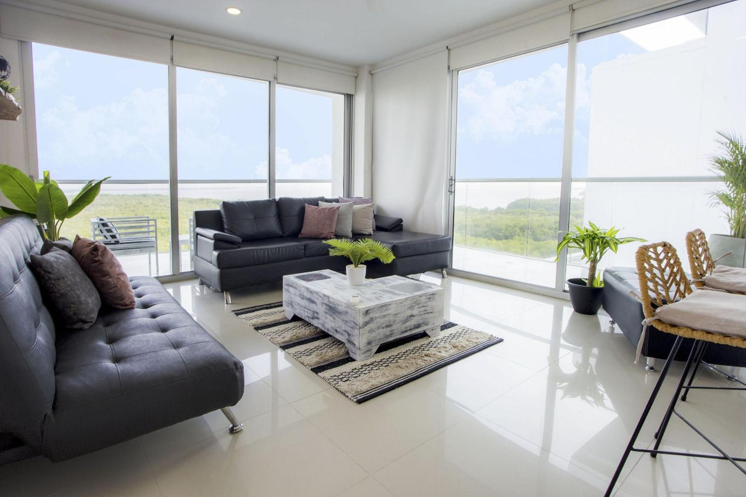 Oceanfront condominium with direct access to the beach.