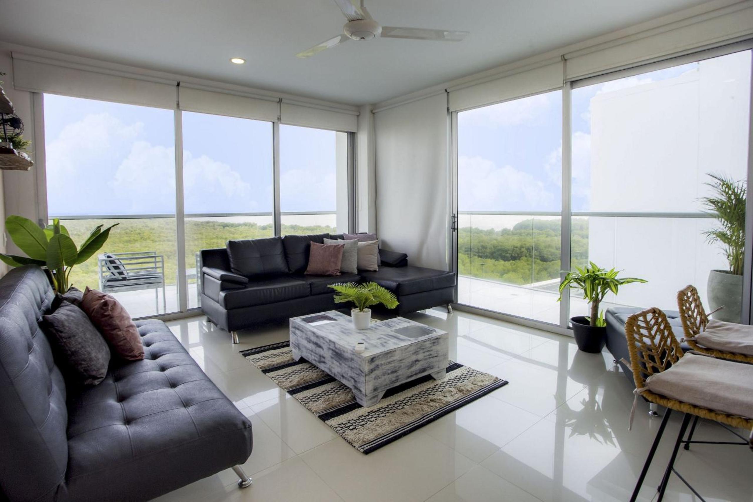 Oceanfront condominium with direct access to the beach.