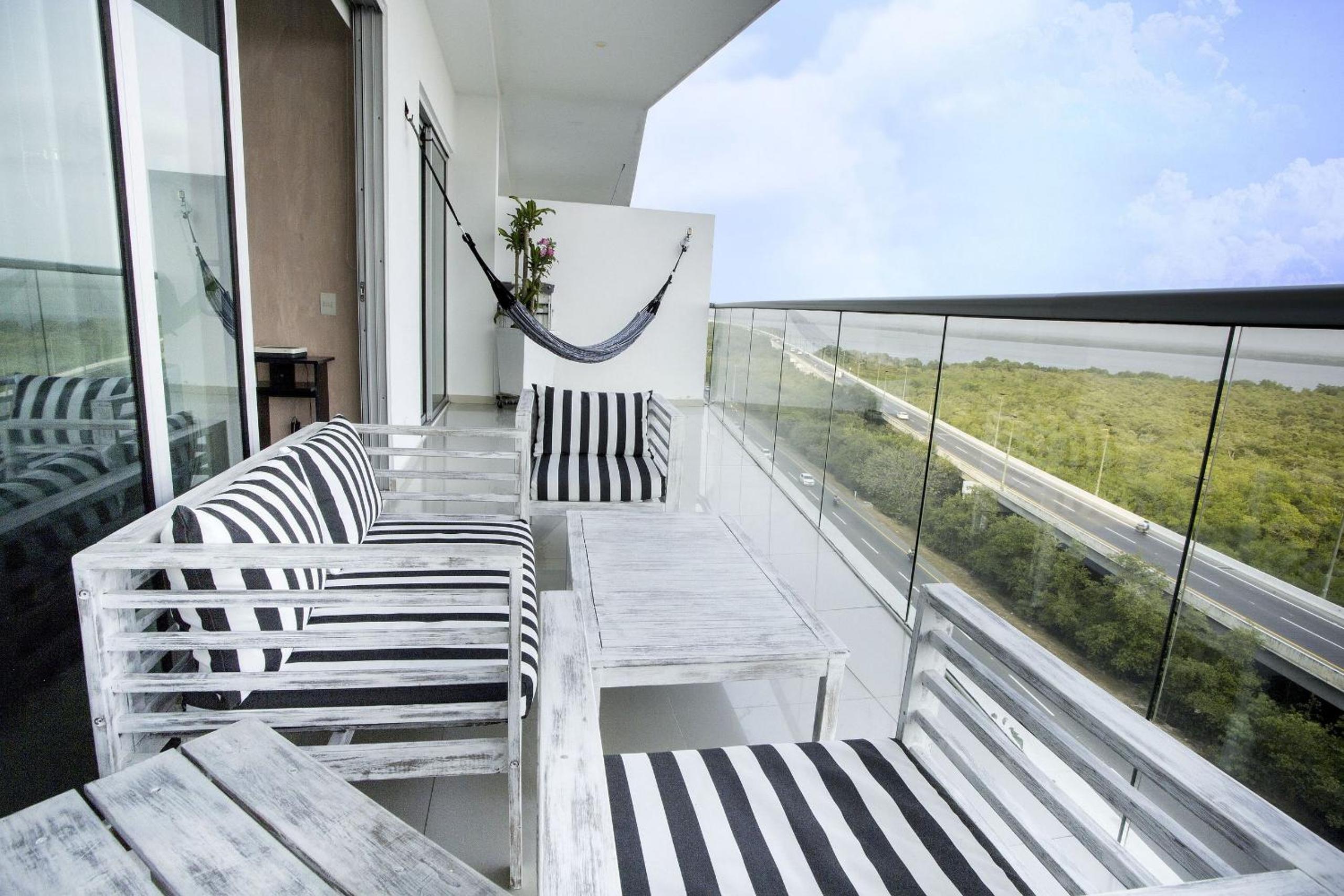 Oceanfront condominium with direct access to the beach.