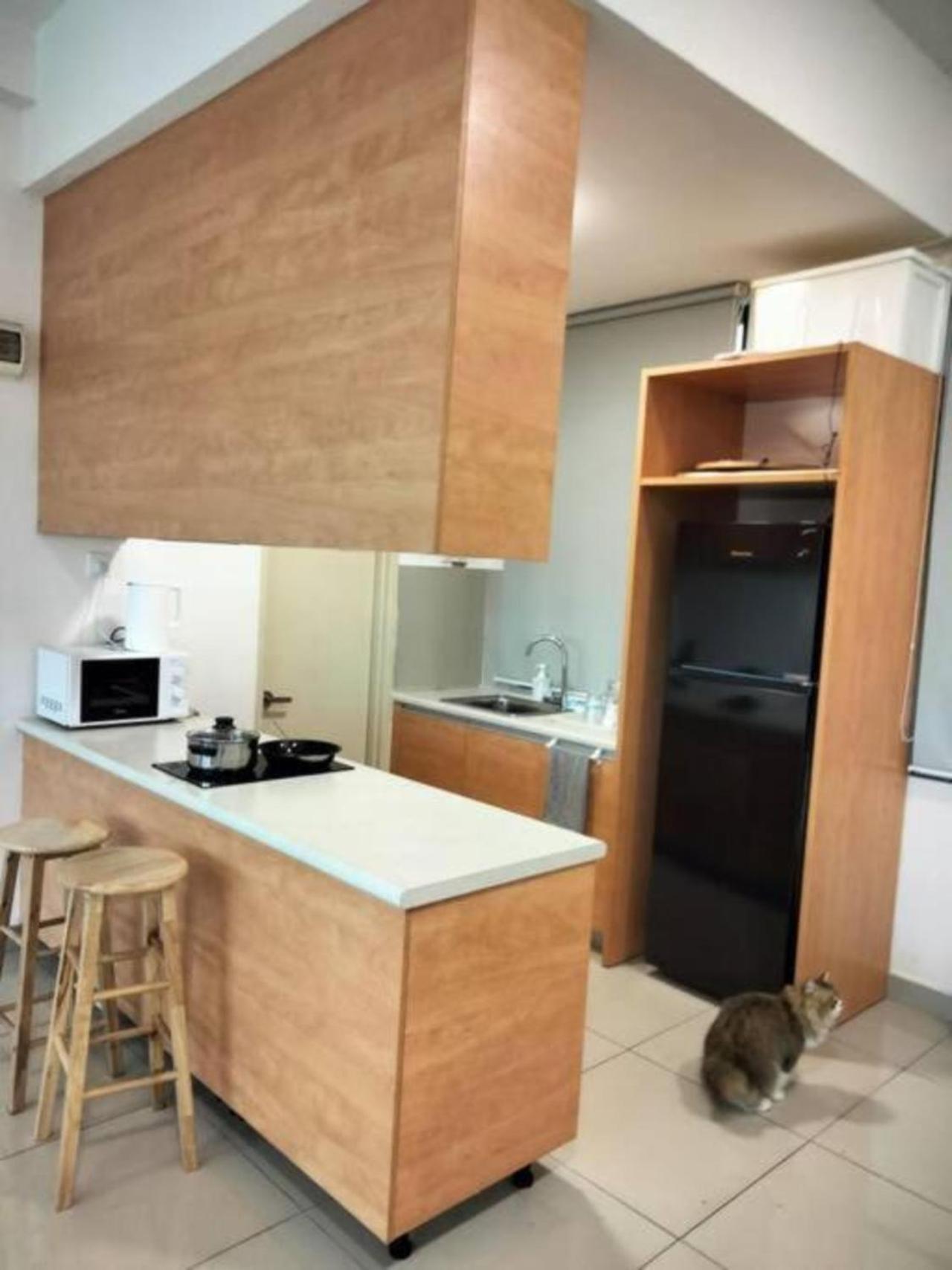 02 75 inch TV Palazio Apartment muji style Studio Mount Austin Wifi & Netflix