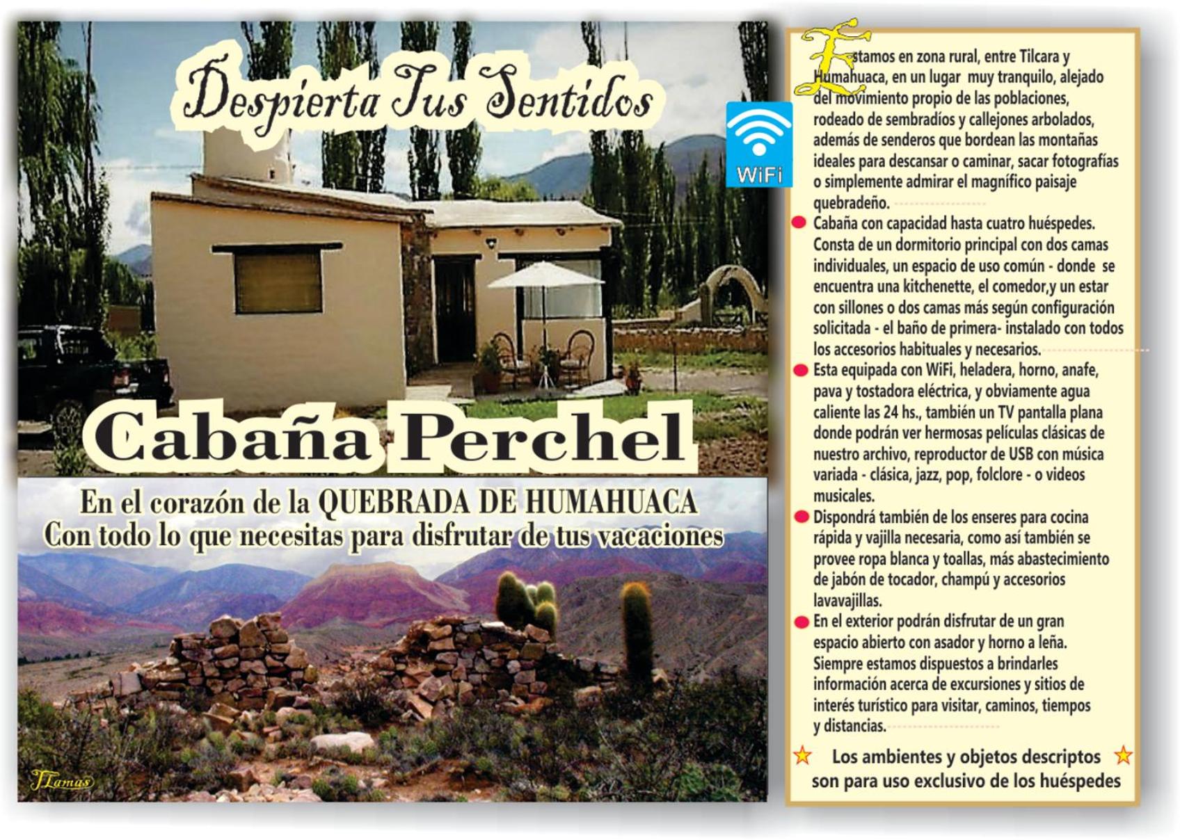 CabañaPerchel Tilcara Quebrada de Humahuaca