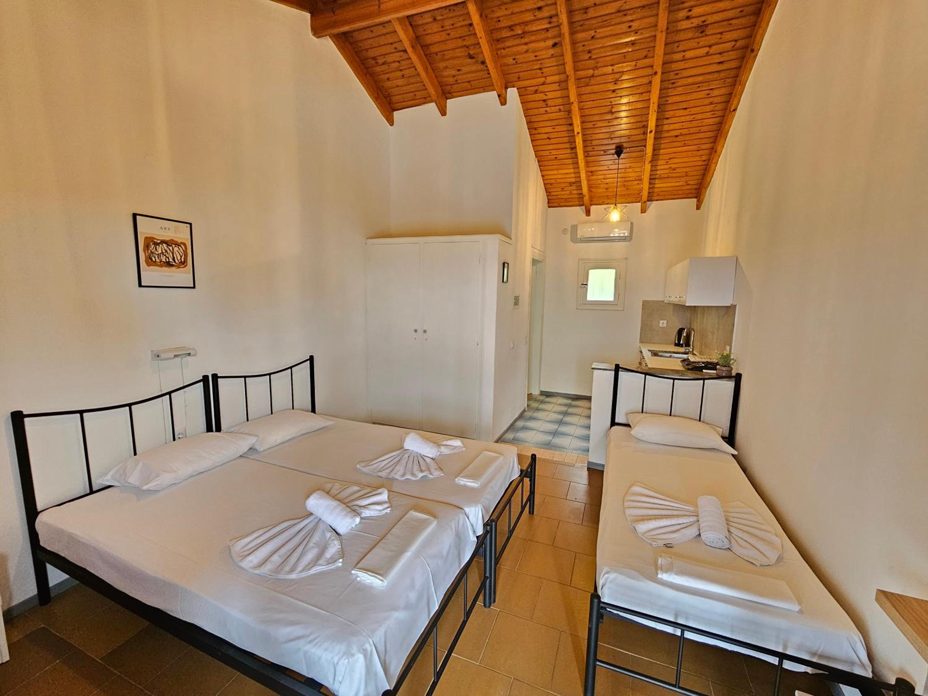 Olga's Sea & Garden View Studios, 400m from Ipsos Beach view 3