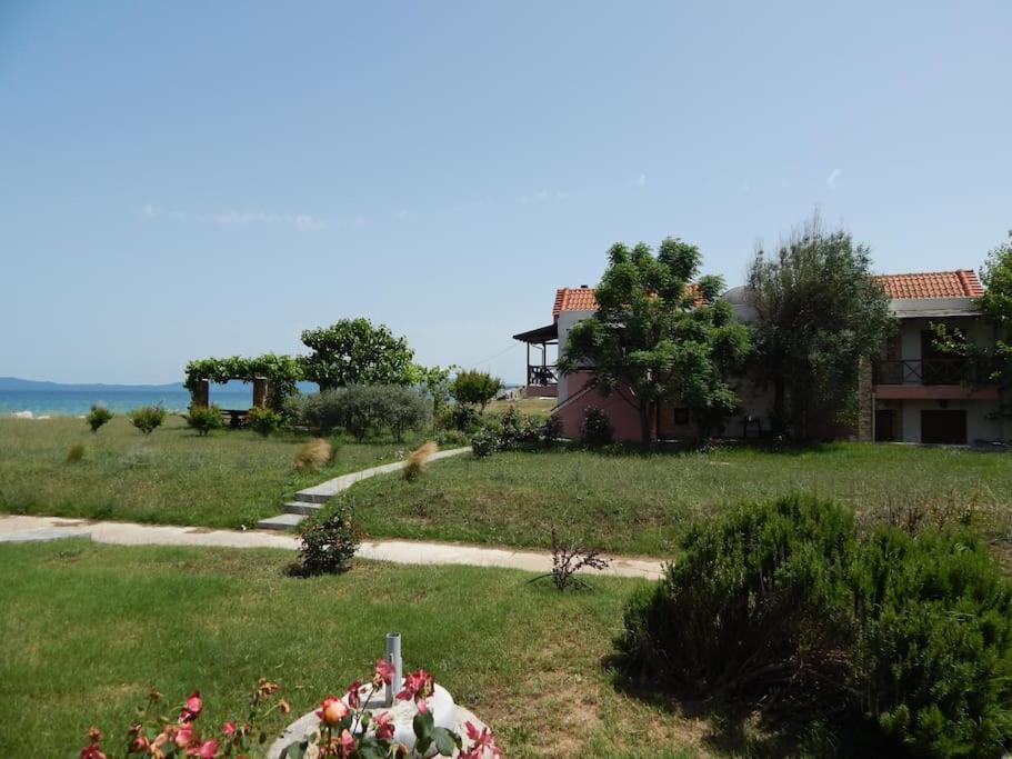 Seafront Dream Villa Ierissos with Private Garden Gazebo view 3