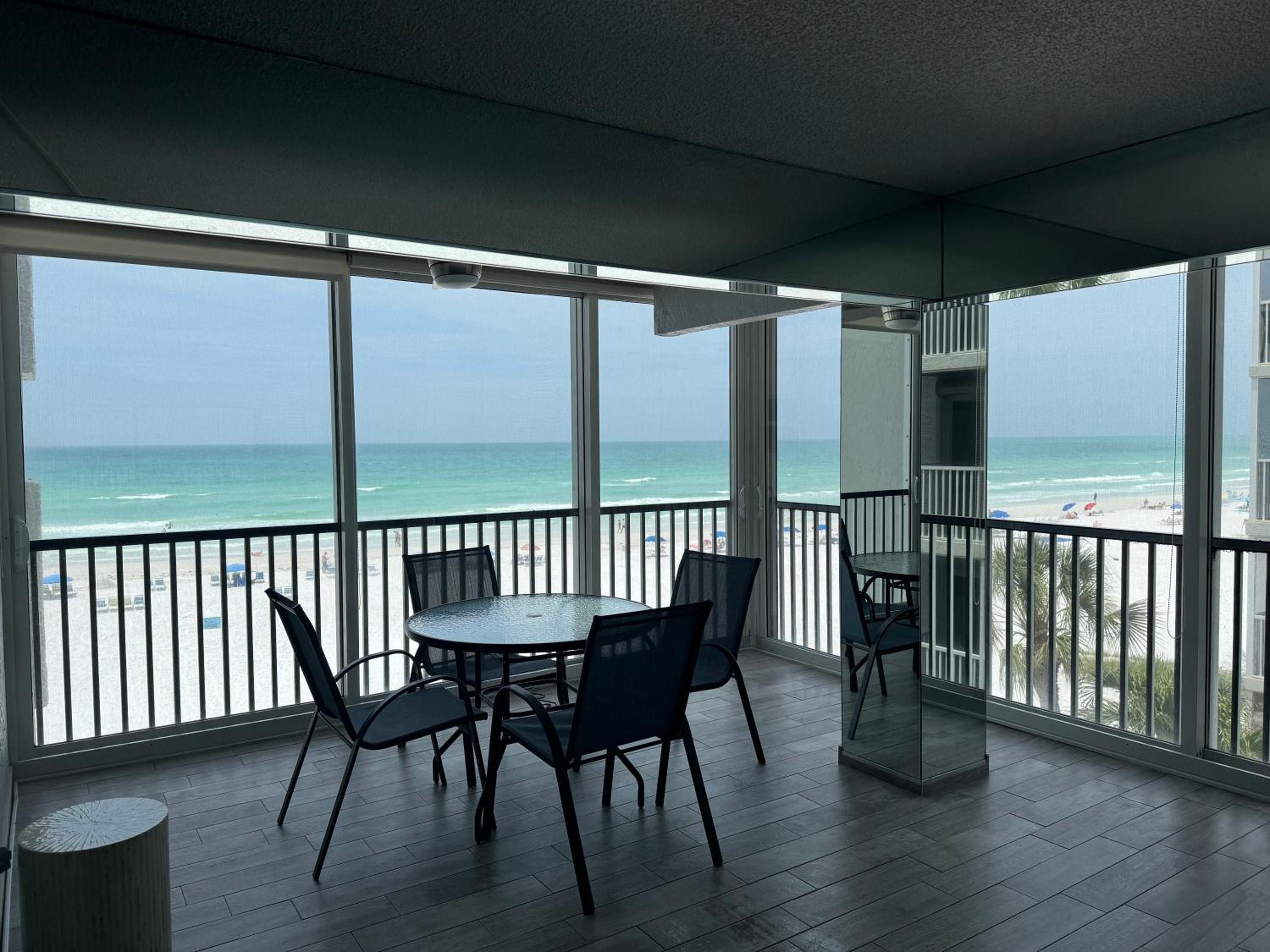 Full beachfront Condo - Gulf view- Sunsets - Pool - Chairs view 3
