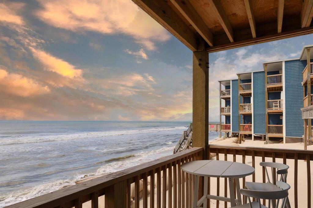 Beach Balcony Sun Oceanfront Condo Sandpiper view 5