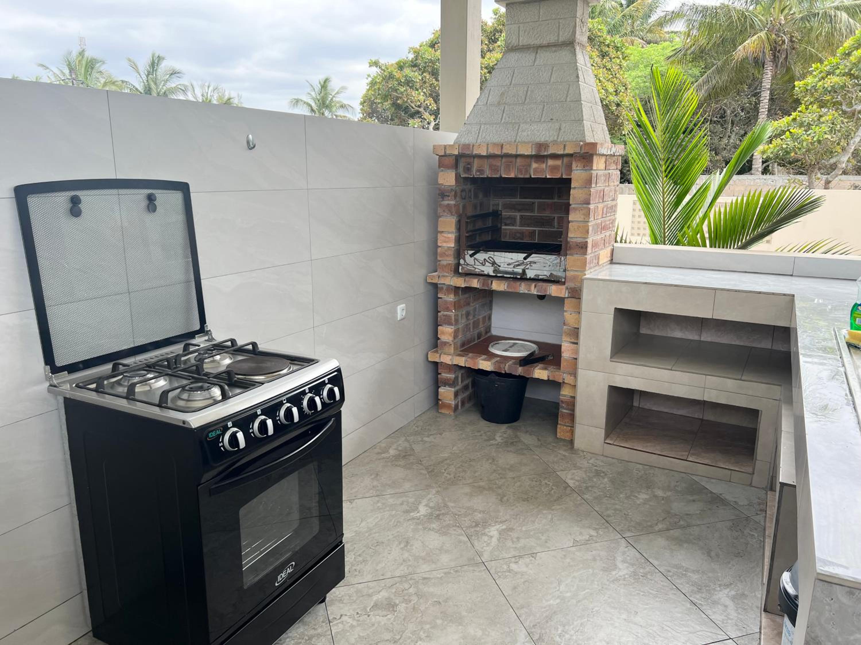 Bilene beige beach house view 2