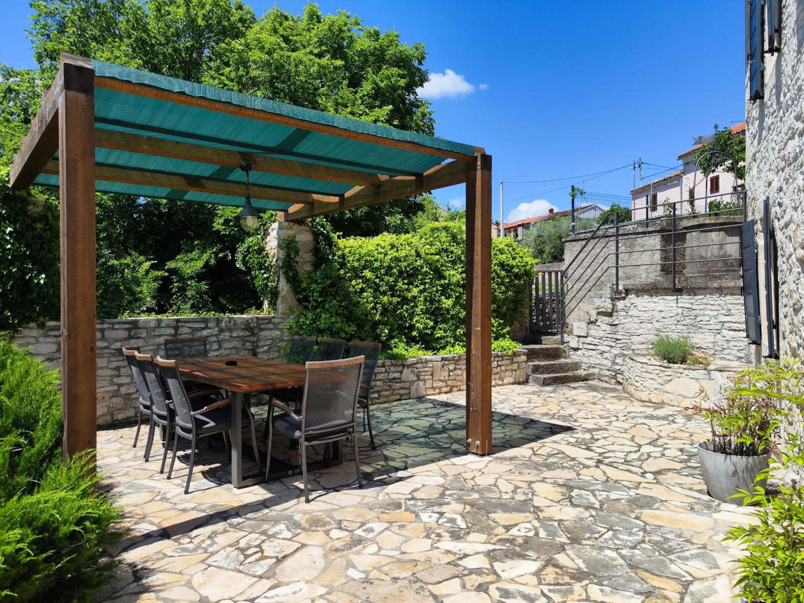 Casa 42 pet friendly for 9 people in Central Istria with salt - water pool view 2