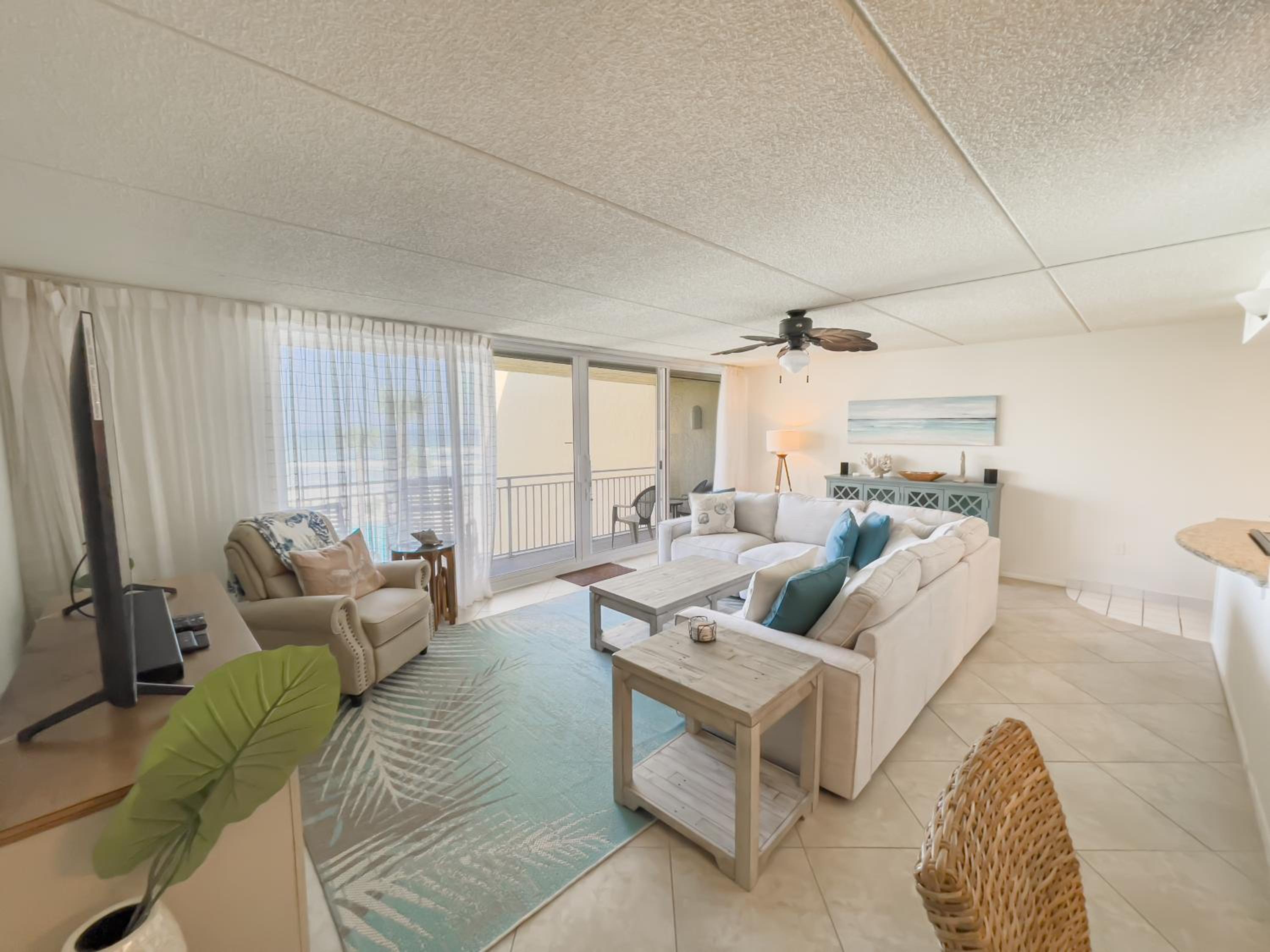 Coastal condo with beachfront views and pool access!