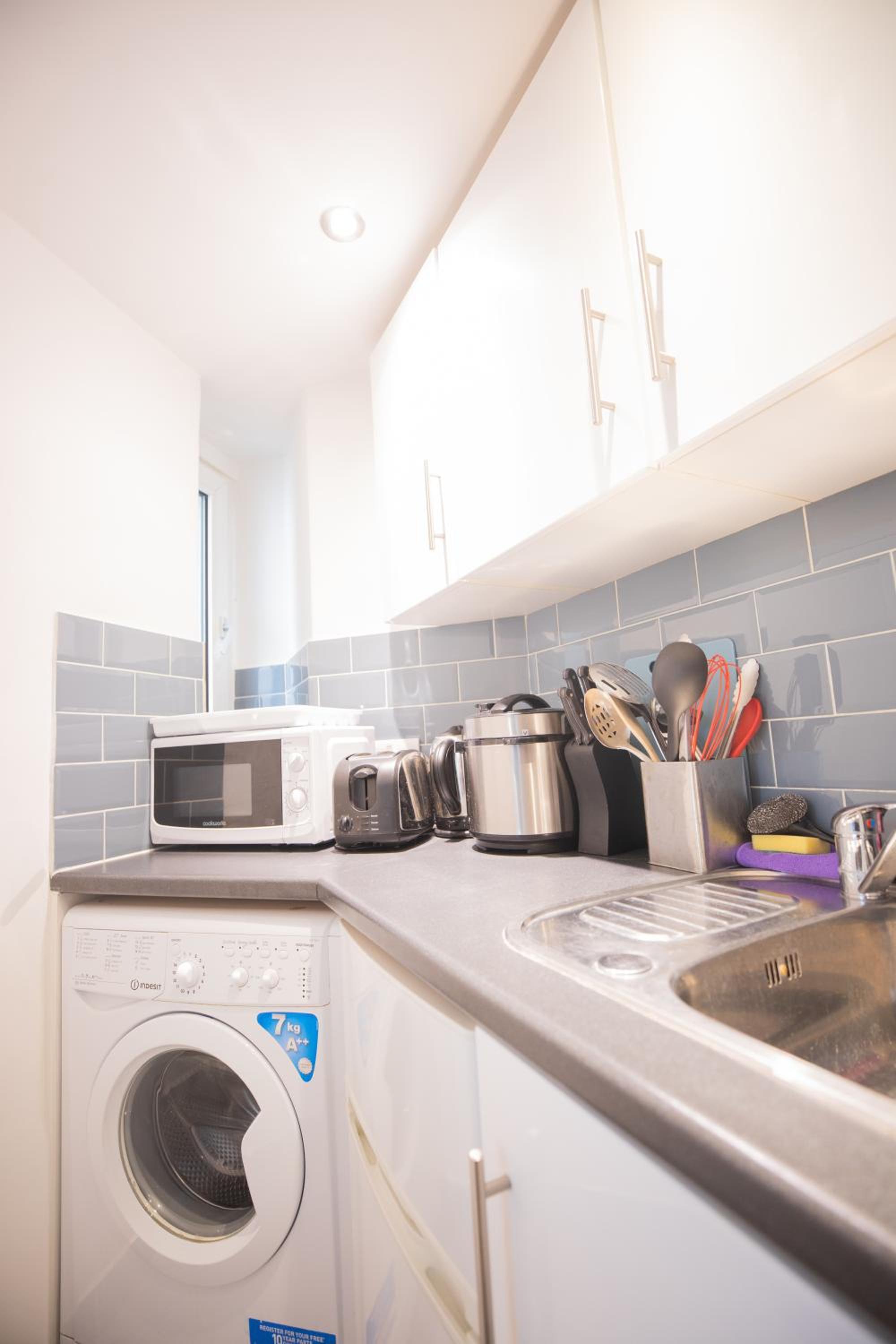 One bedroom at Chelsea cloister Hotel