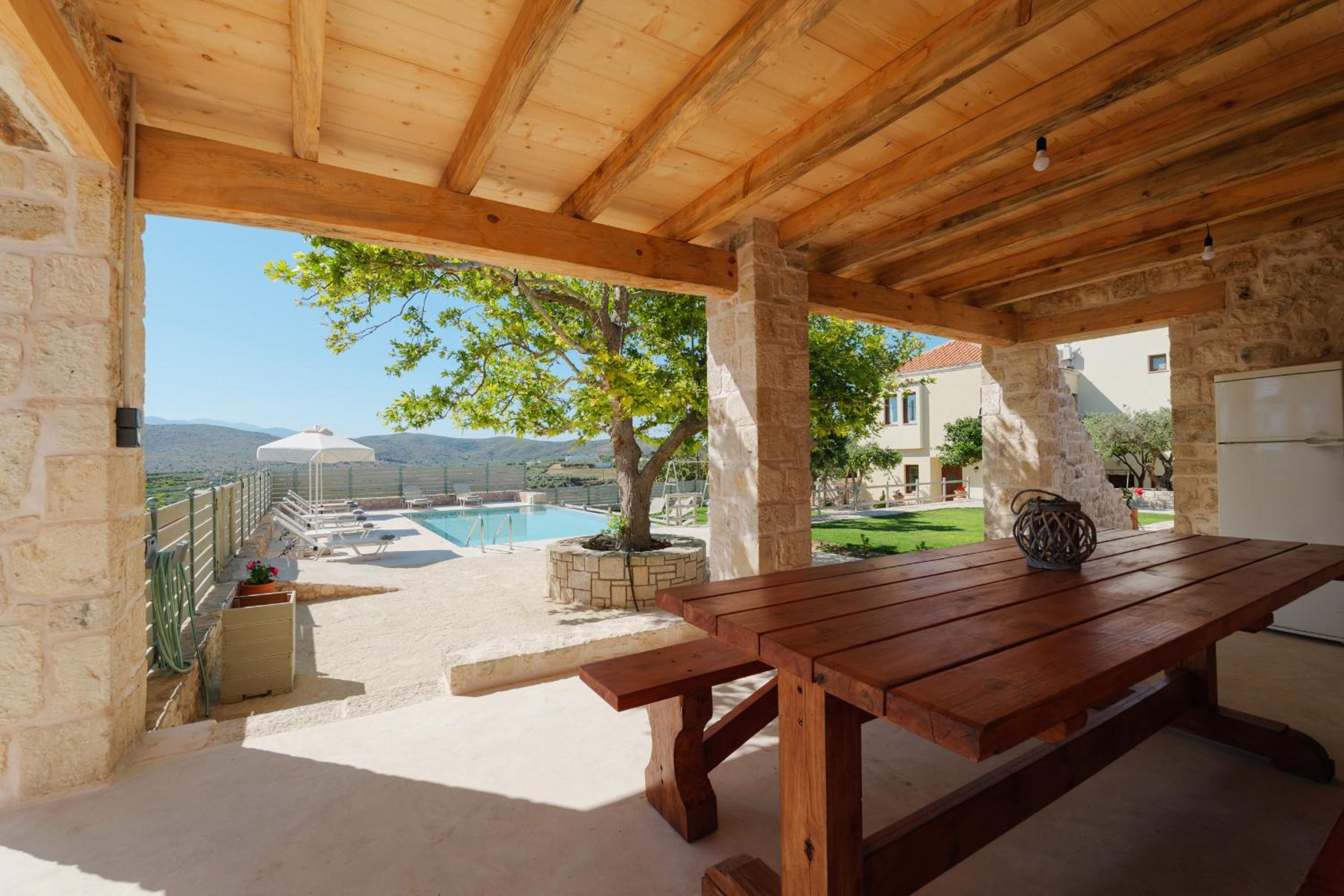 Villa Amarantos - Private pool view 4