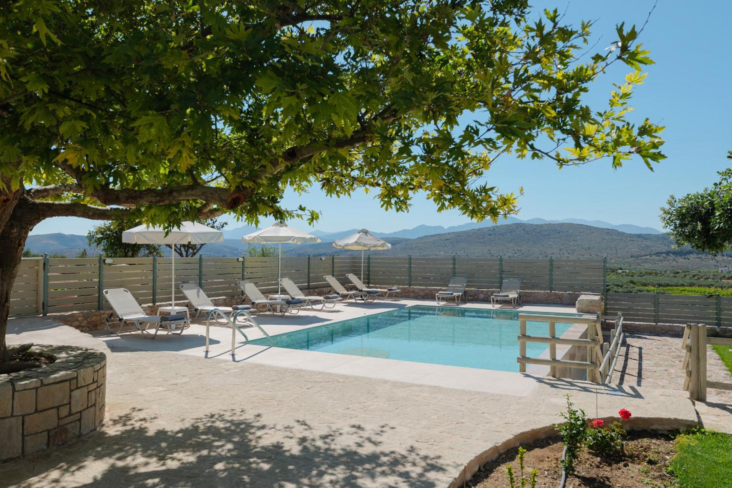 Villa Amarantos - Private pool view 3