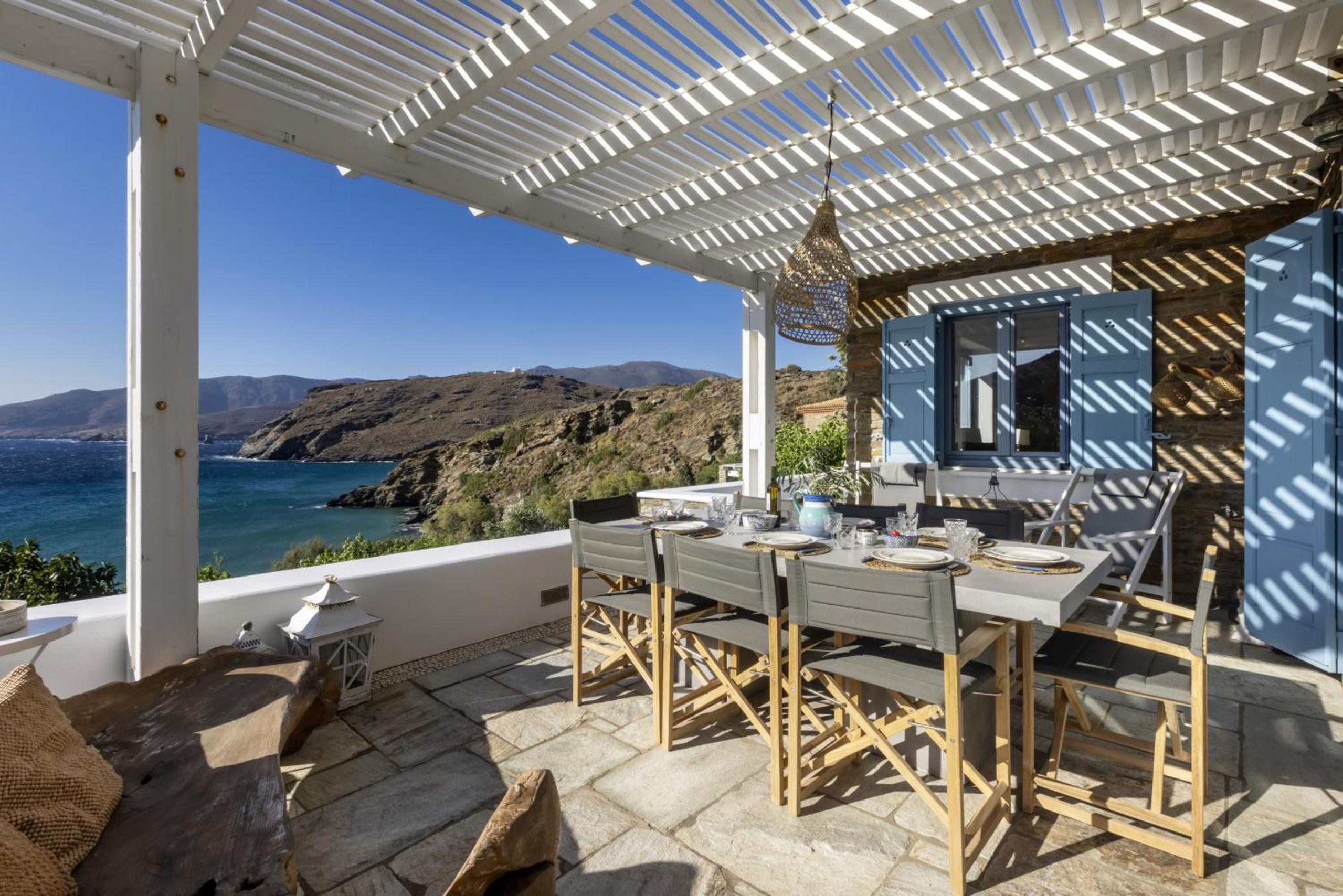 Seaside luxury villa by Andros Villas Collection view 4