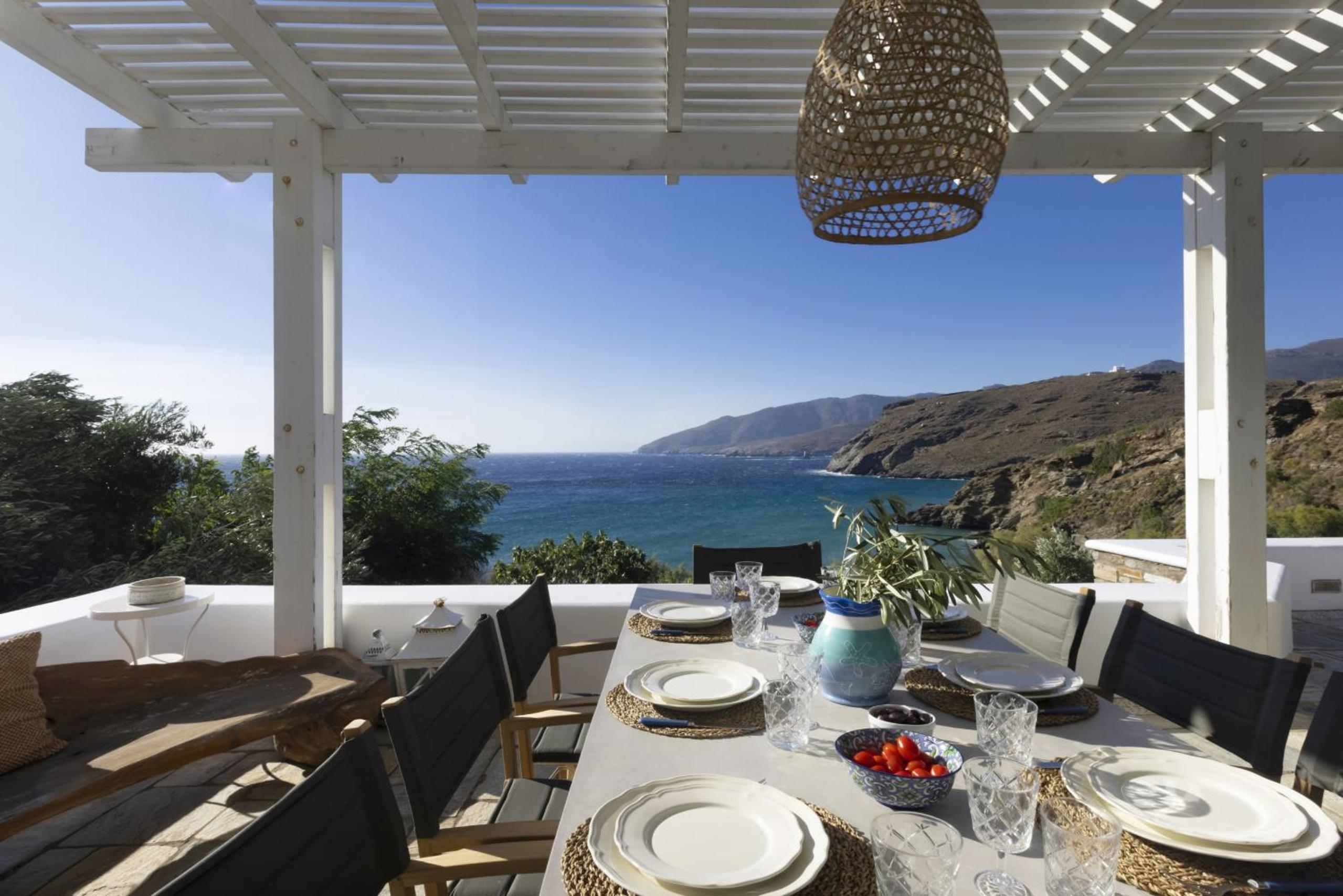Seaside luxury villa by Andros Villas Collection view 5