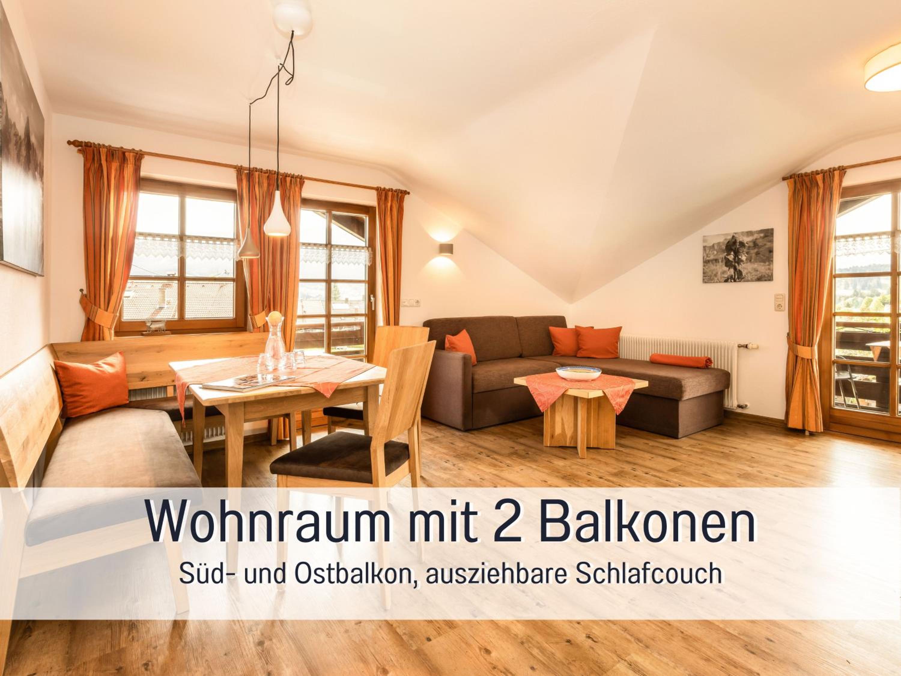 Biohof Burger, 3 sonnige Fewo, alle mit Balkon, Spielzimmer, Grillhütte, 7 km vor Oberstdorf