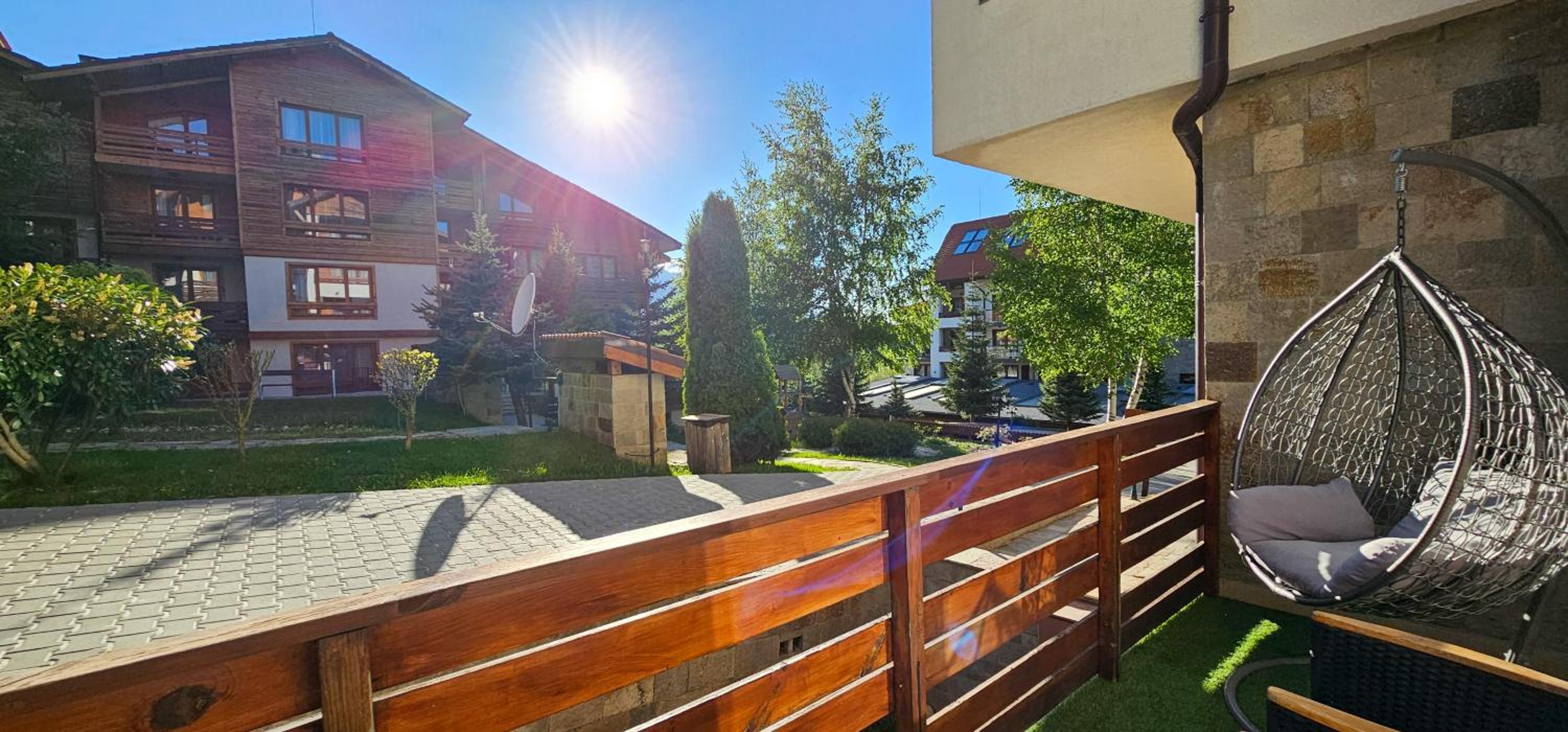 Apartmanica Double room apartment 101-12, with AC, big terrace, St Ivan Rilski 4 star SPA Resort, Bansko view 3