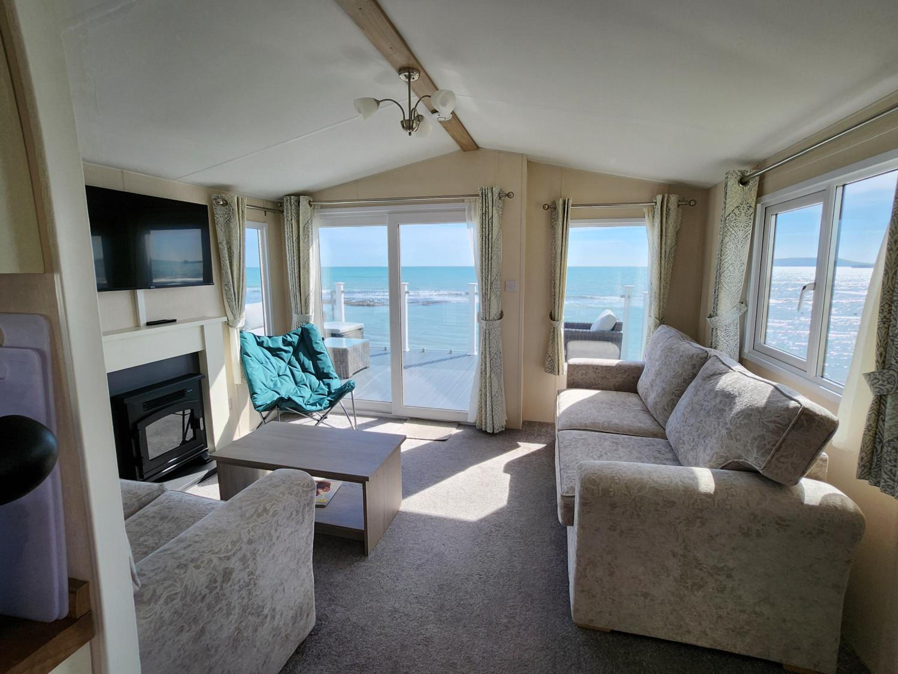 Europa Willow Pitch 29 Creek Caravan Park dog friendly view 3