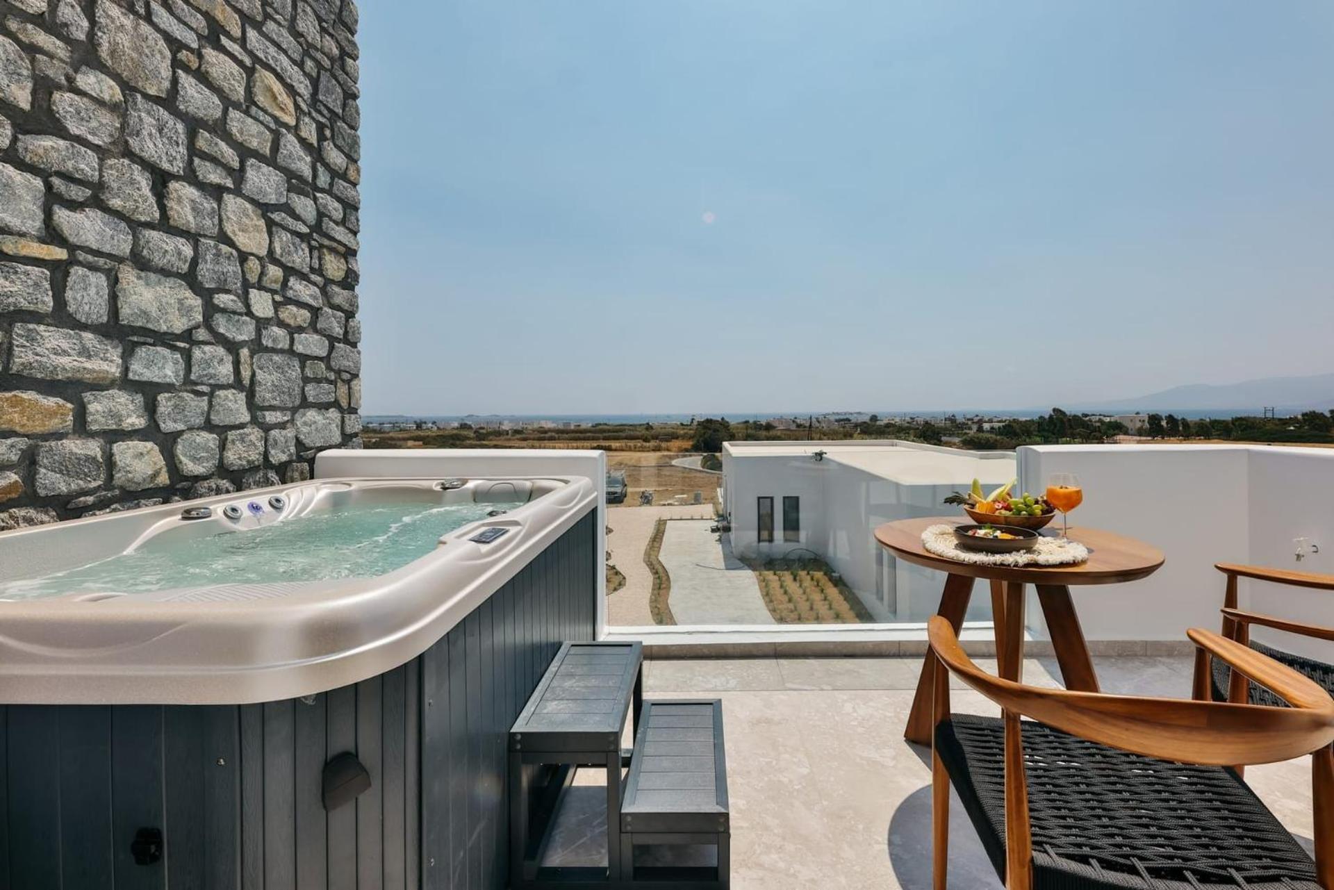 Extraordinary Naxos Villa | Villa Frantz | 6 Bedrooms | 2 Swimming Pools with Floating Sunbeds | 3 Jacuzzis | Sea Views | Plaka photo 2