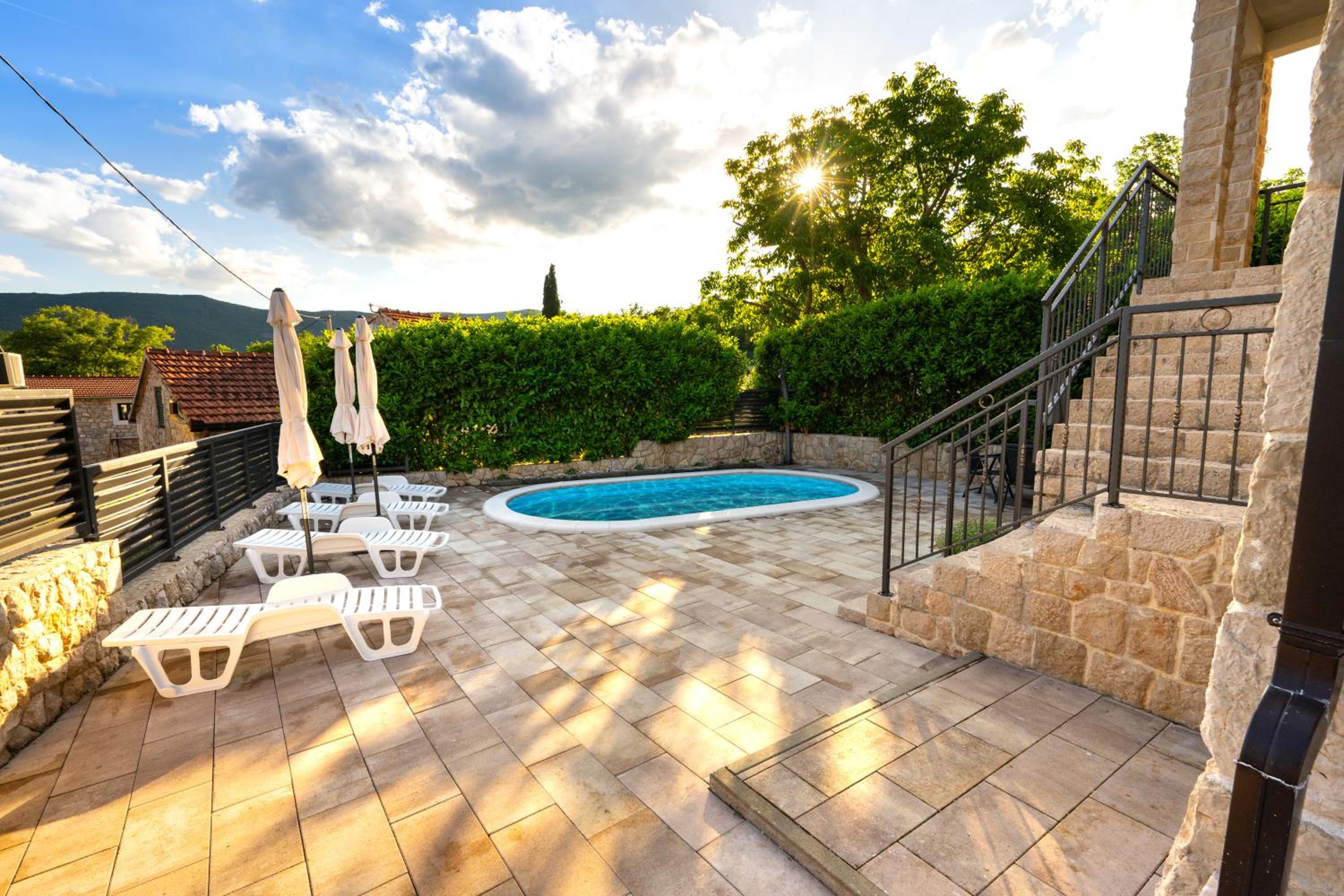Romantic Stone House with a pool