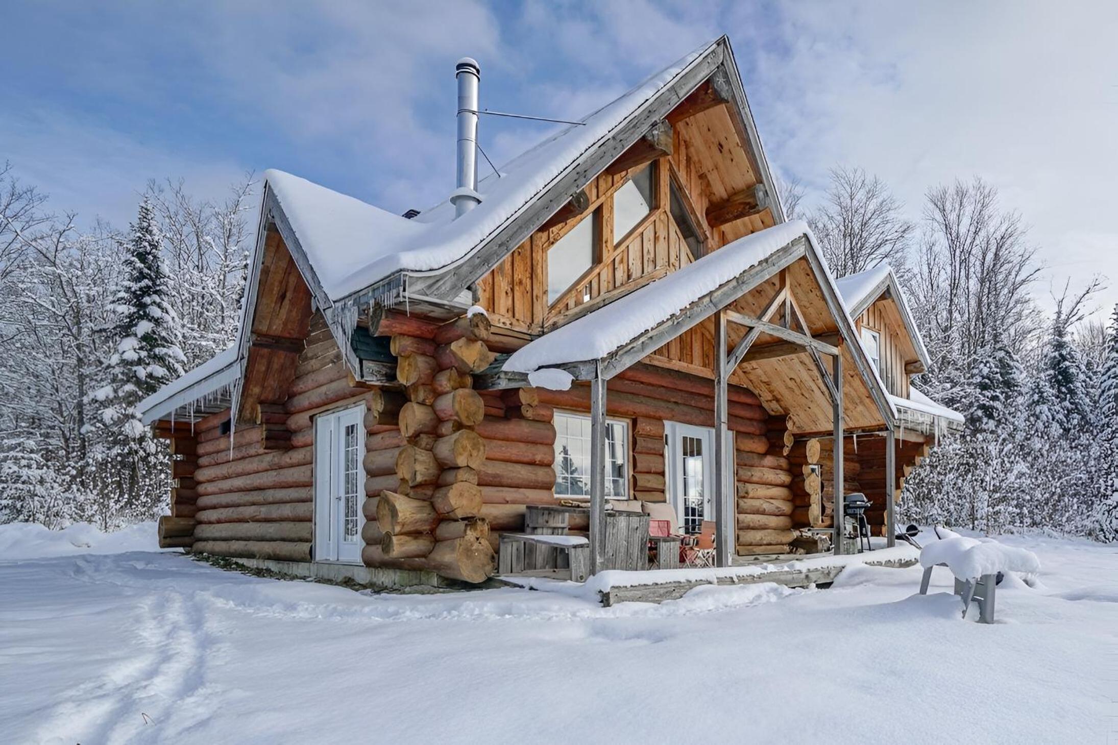Chalet en bois rond des Perséides