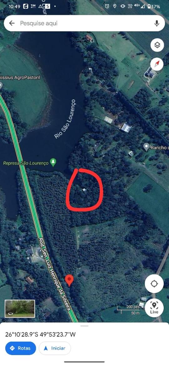 Cabana de pesca e lazer Represa Usina Mafra sc