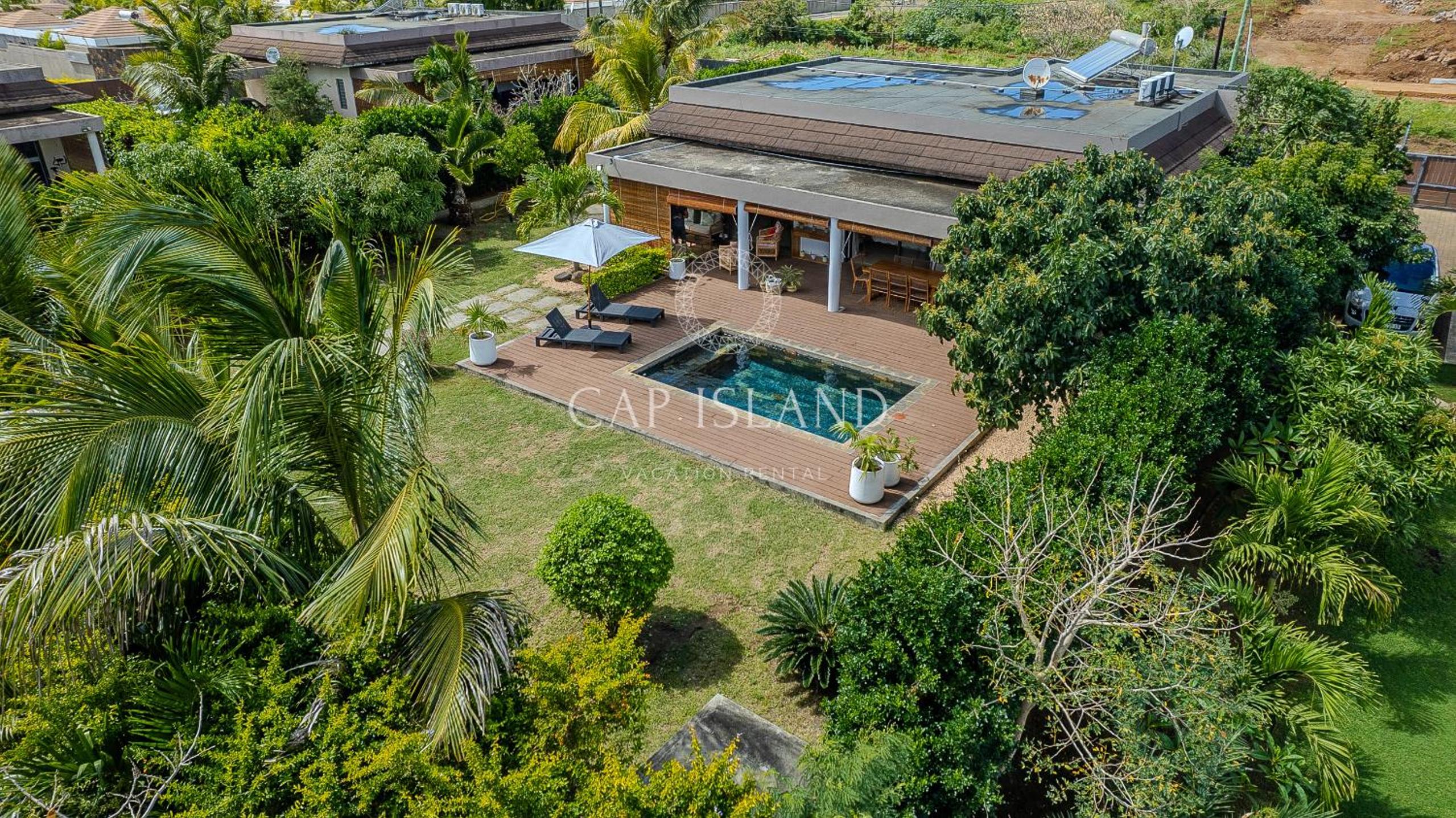 Villa avec piscine, 5 min plage Grand Baie view 5