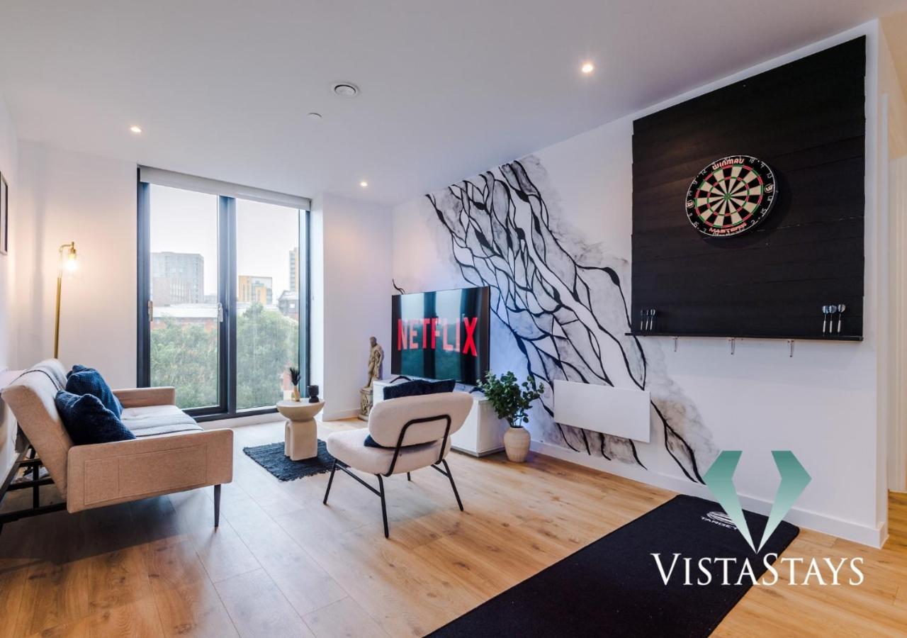 Modern 2 Bedroom Apartment By Vista Stays Short Lets & Serviced Accommodation Manchester With Free WiFi & Dart Board view 2