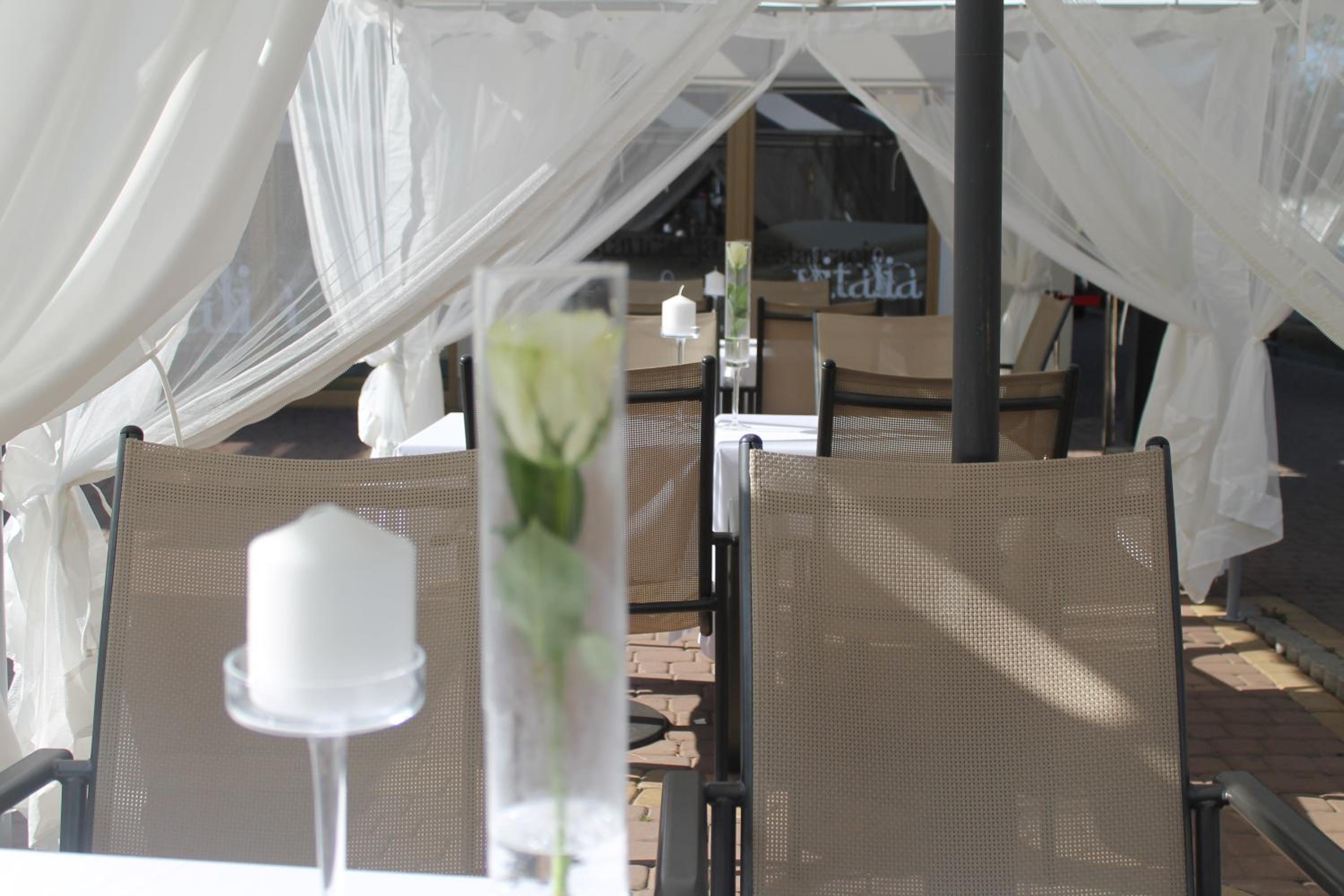 outdoor BBQ area