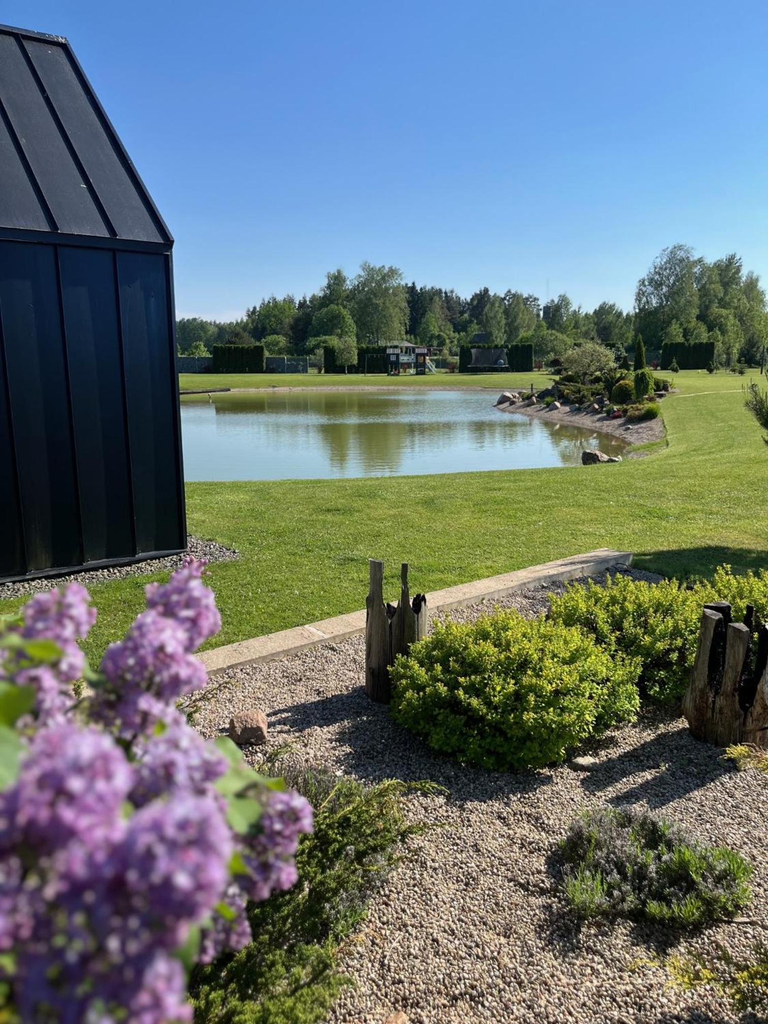 Black House- Lake garden sauna view 5