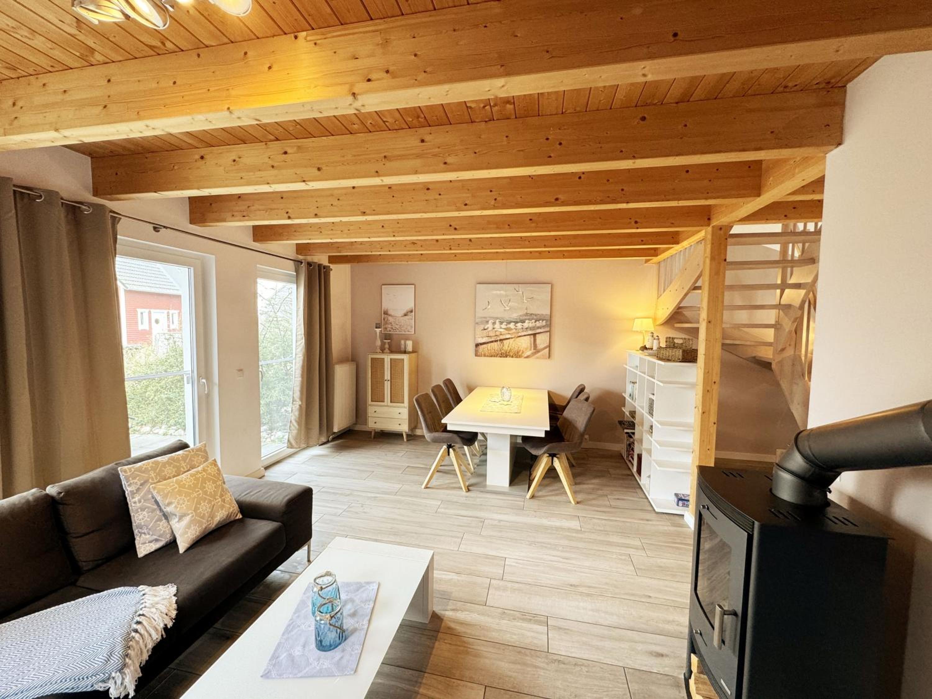 Ferienhaus Ilsebill mit Sauna, Kamin & Hafenblick