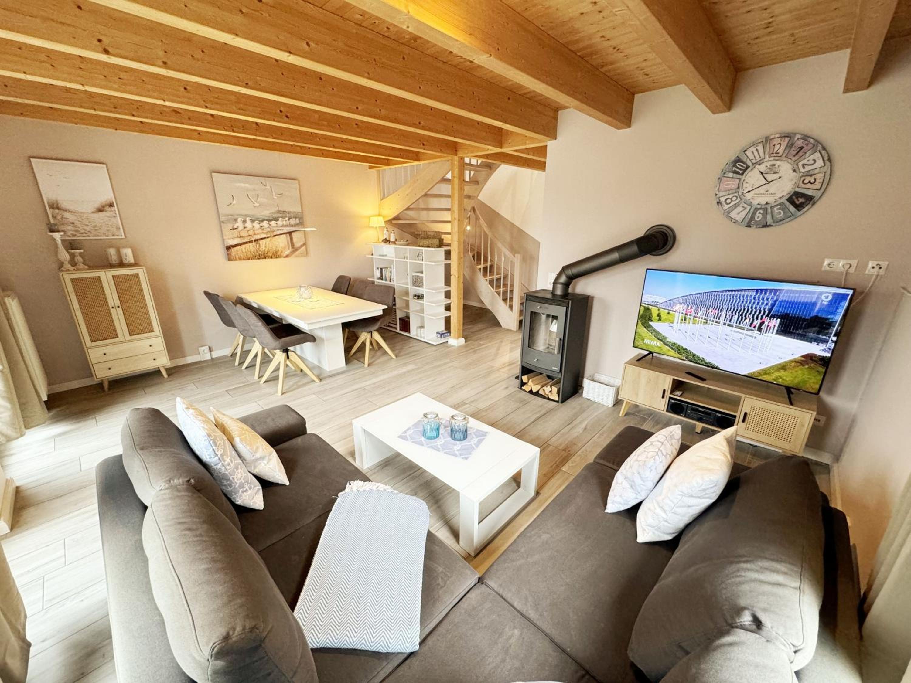 Ferienhaus Ilsebill mit Sauna, Kamin & Hafenblick