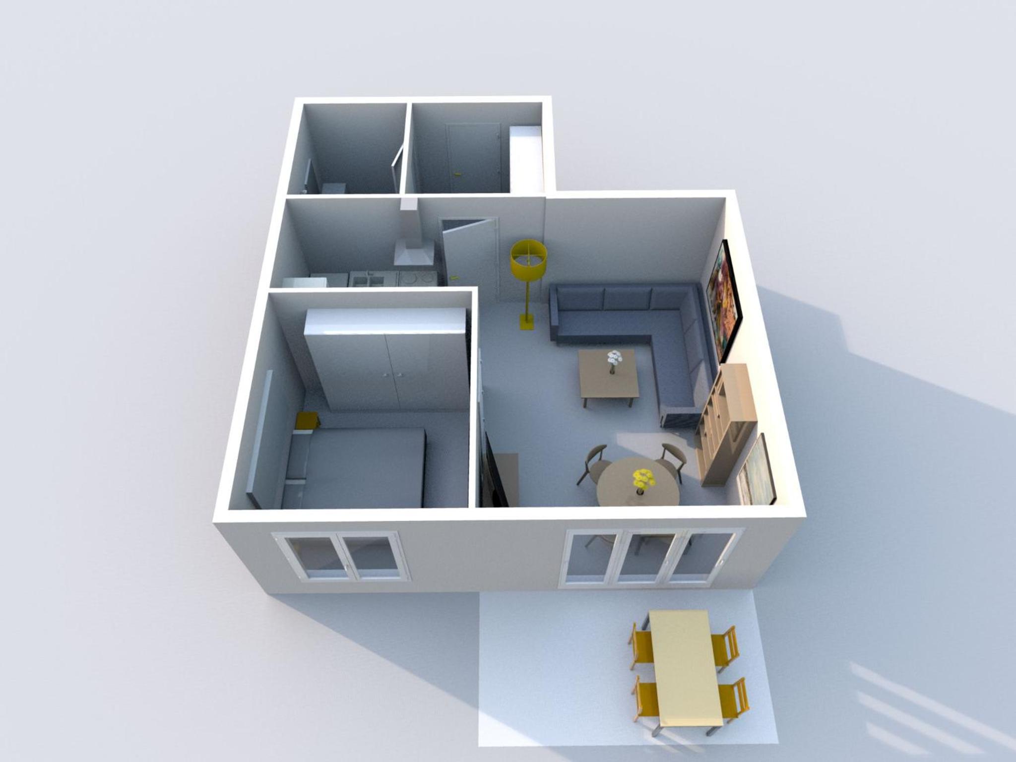 Ferienwohnung Strandläufer Whg 03 mit Terrasse
