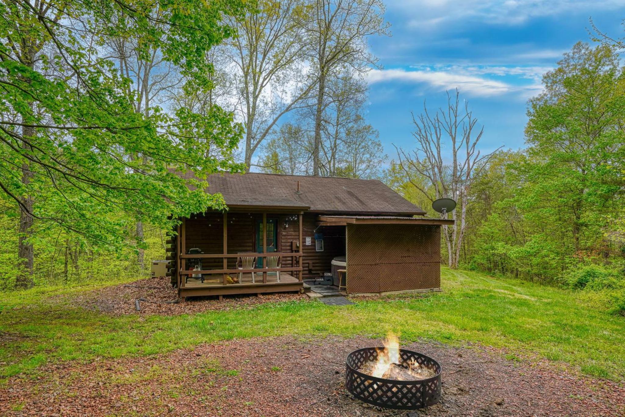 Blue Rose Cabins - Lincoln Log Cabin view 2