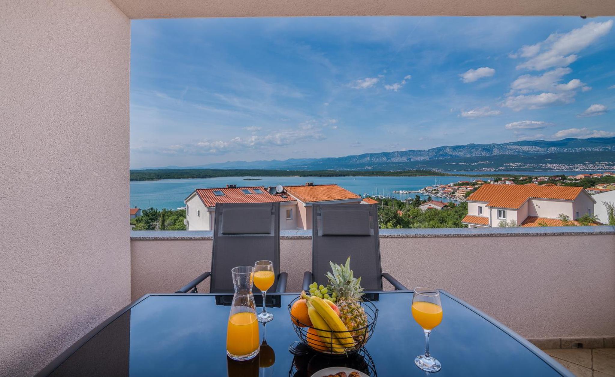 Villa Triés with heated pool in Klimno view 3